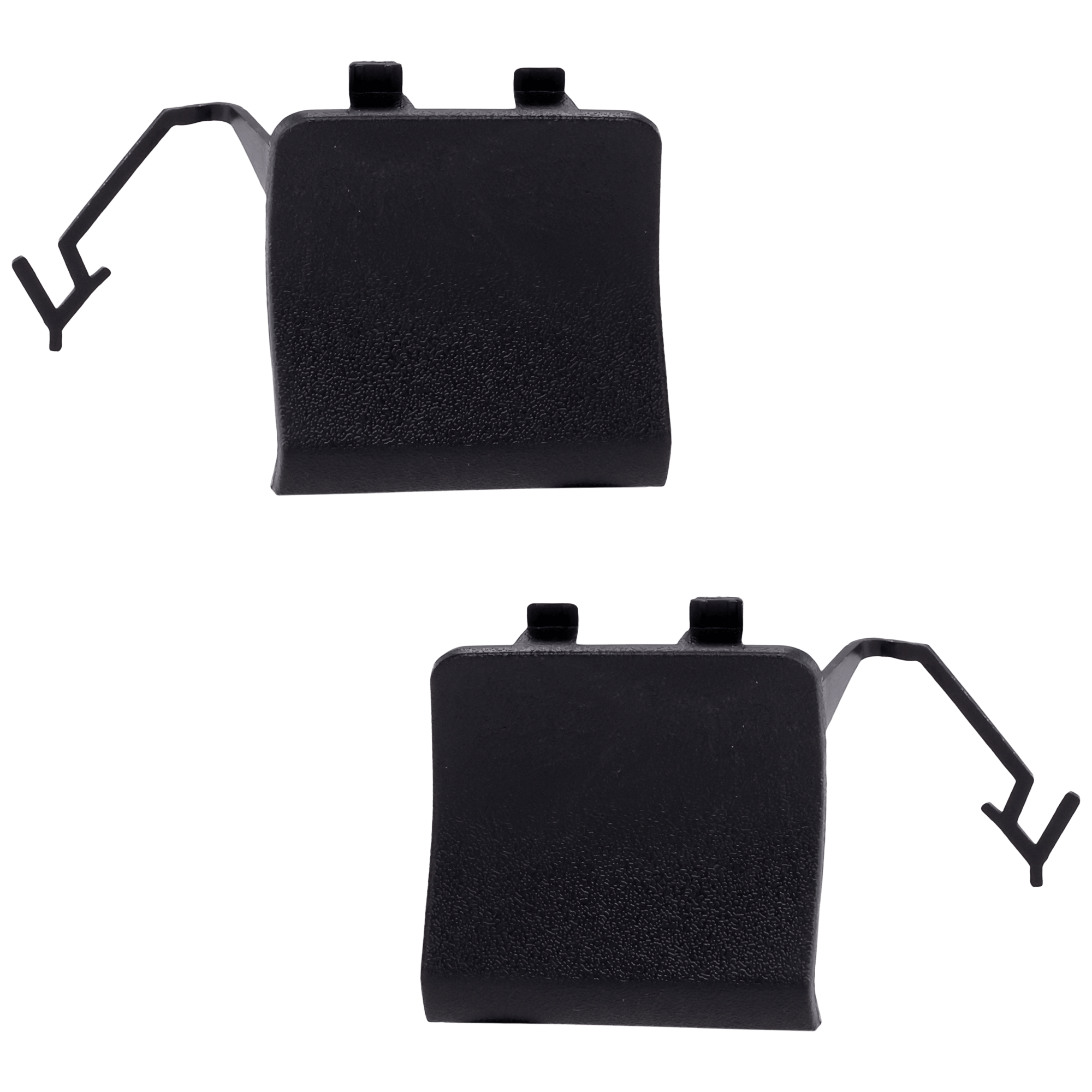 AM CAYENNE 19-22 REAR HITCH COVER RH AND LH Textured Black Plastic Base GTS S Models w o Sport Design Package SKU SET RP76690001 Partslink PO1129102 PO1129103 OEM 9Y0807499OK1-9Y0807500OK1