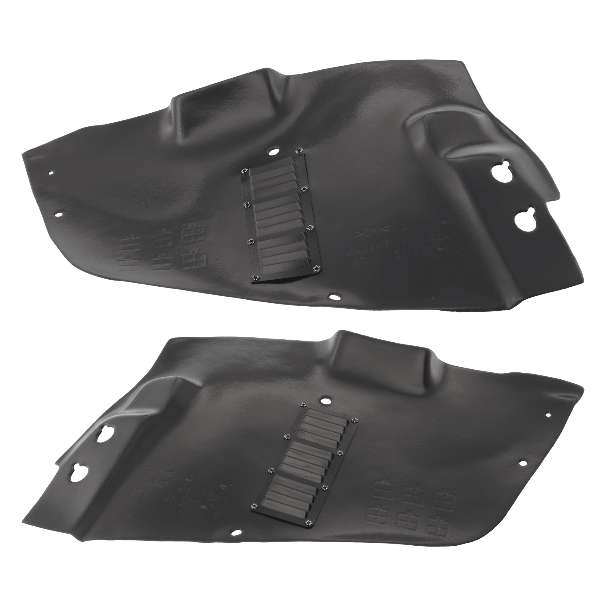 AM RAM 1500-21-24 FRONT FENDER LINER RH AND LH Front Section TRX Model Vacuum Form w o Insulation Foam SKU SET RR22210001 Partslink CH1248224 CH1249224 OEM 68443468AD 68443469AD