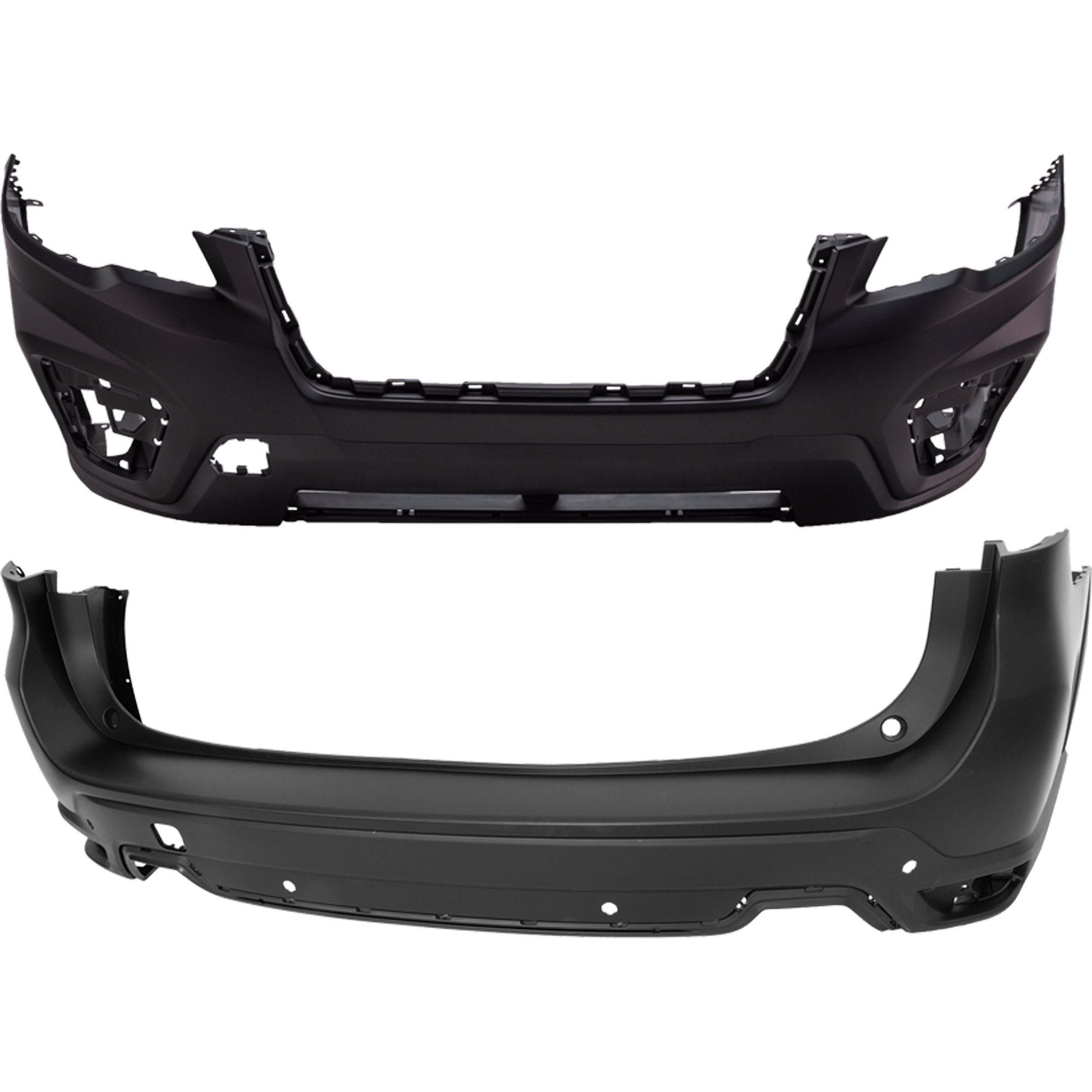 AM FORESTER 19-21 FRONT AND REAR BUMPER COVER Primed Premier Sport Touring Models w Object Sensor Holes SKU SET RS01030009P A