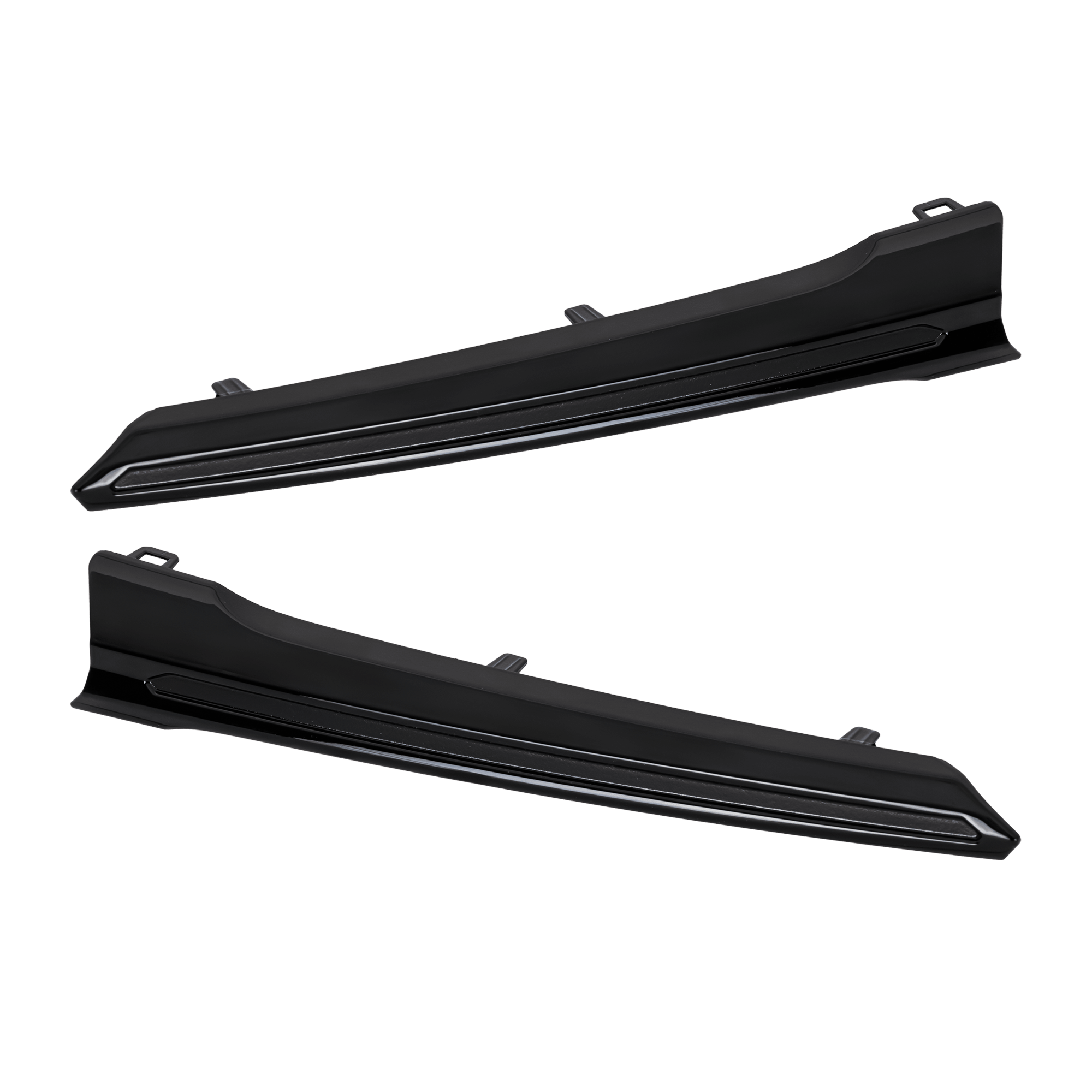 AM IMPREZA 17-19 GRILLE MOLDING RH AND LH Gloss Black w o 50th Anniversary Edition Sedan Wagon SKU SET RS07070007 Partslink SU1212104 SU1213104 OEM 91123FL00B 91123FL01B