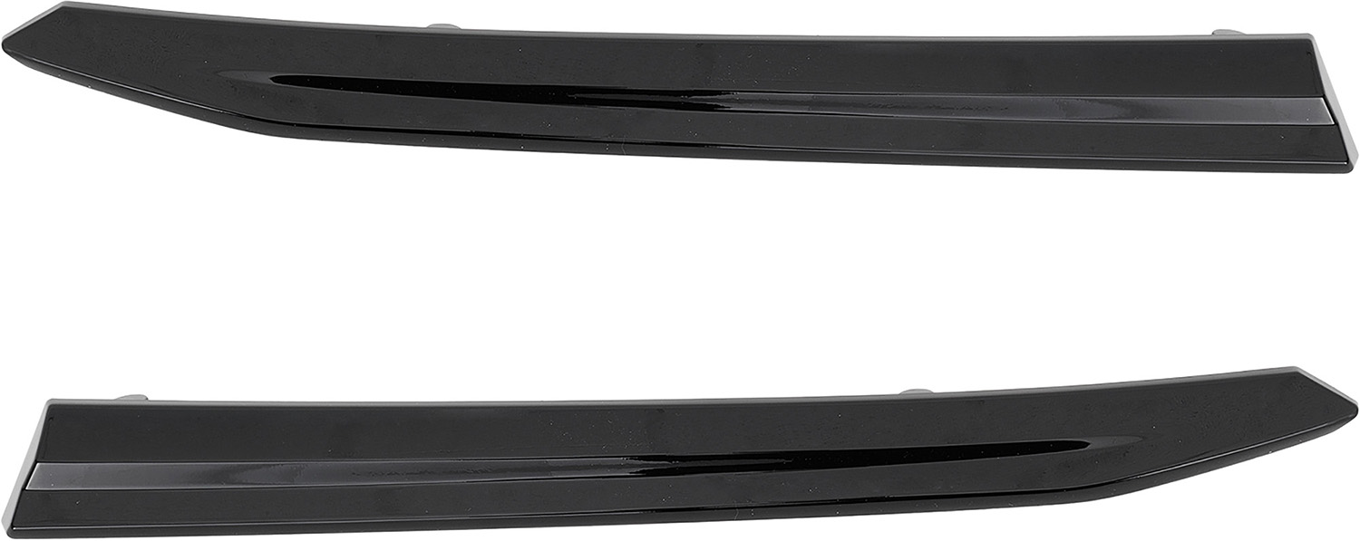 AM IMPREZA 20-23 GRILLE MOLDING RH AND LH Black Sedan Wagon w o 50th Anniversary Edition SKU SET RS07110005 Partslink SU1213108 SU1212108 OEM 91123FL26A 91123FL27A