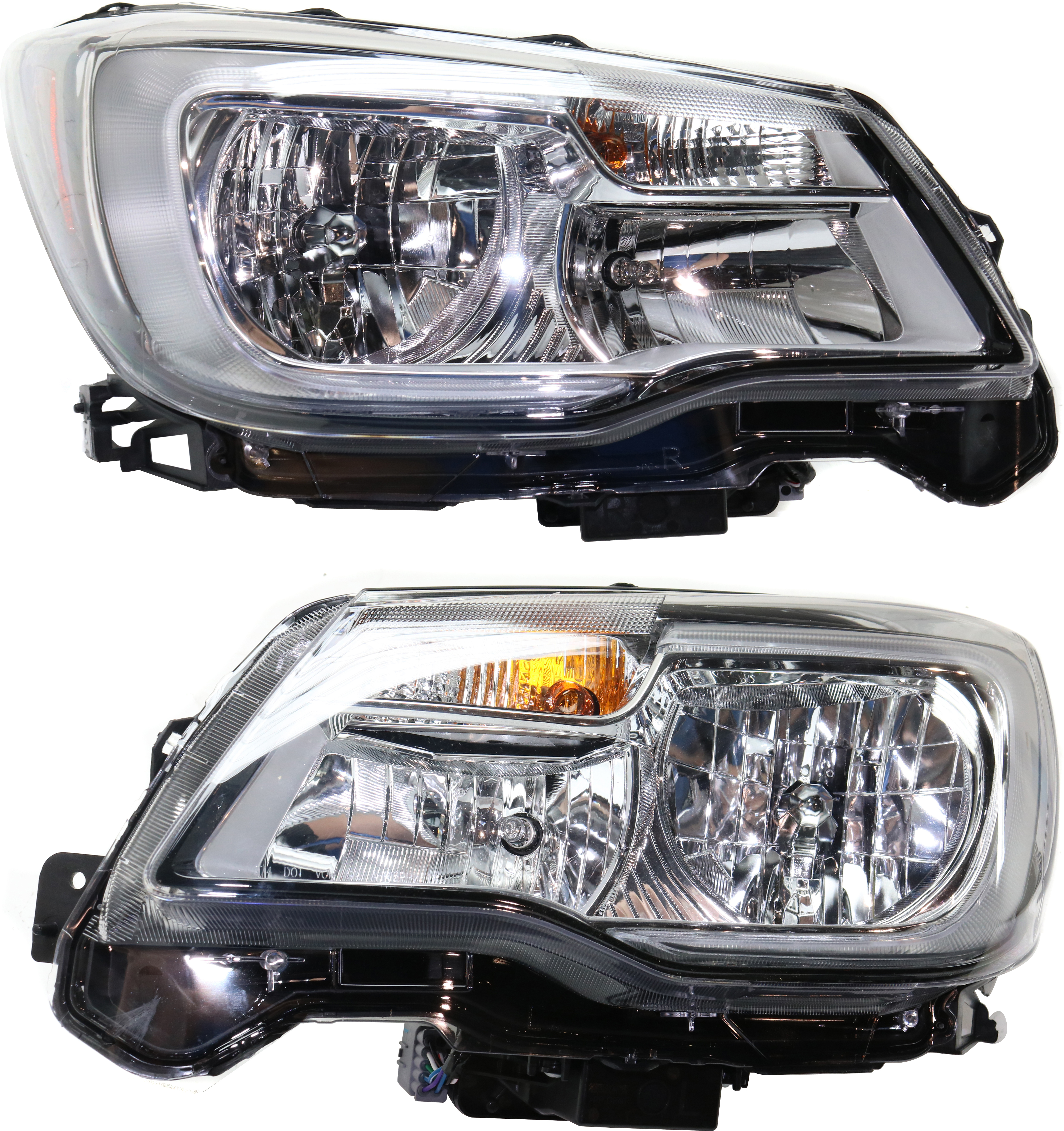 AM FORESTER 17-18 HEAD LAMP RH AND LH Assembly Halogen CAPA SKU SET RS10010005Q Partslink SU2502158C SU2503158C OEM 84001SG291-84001SG281