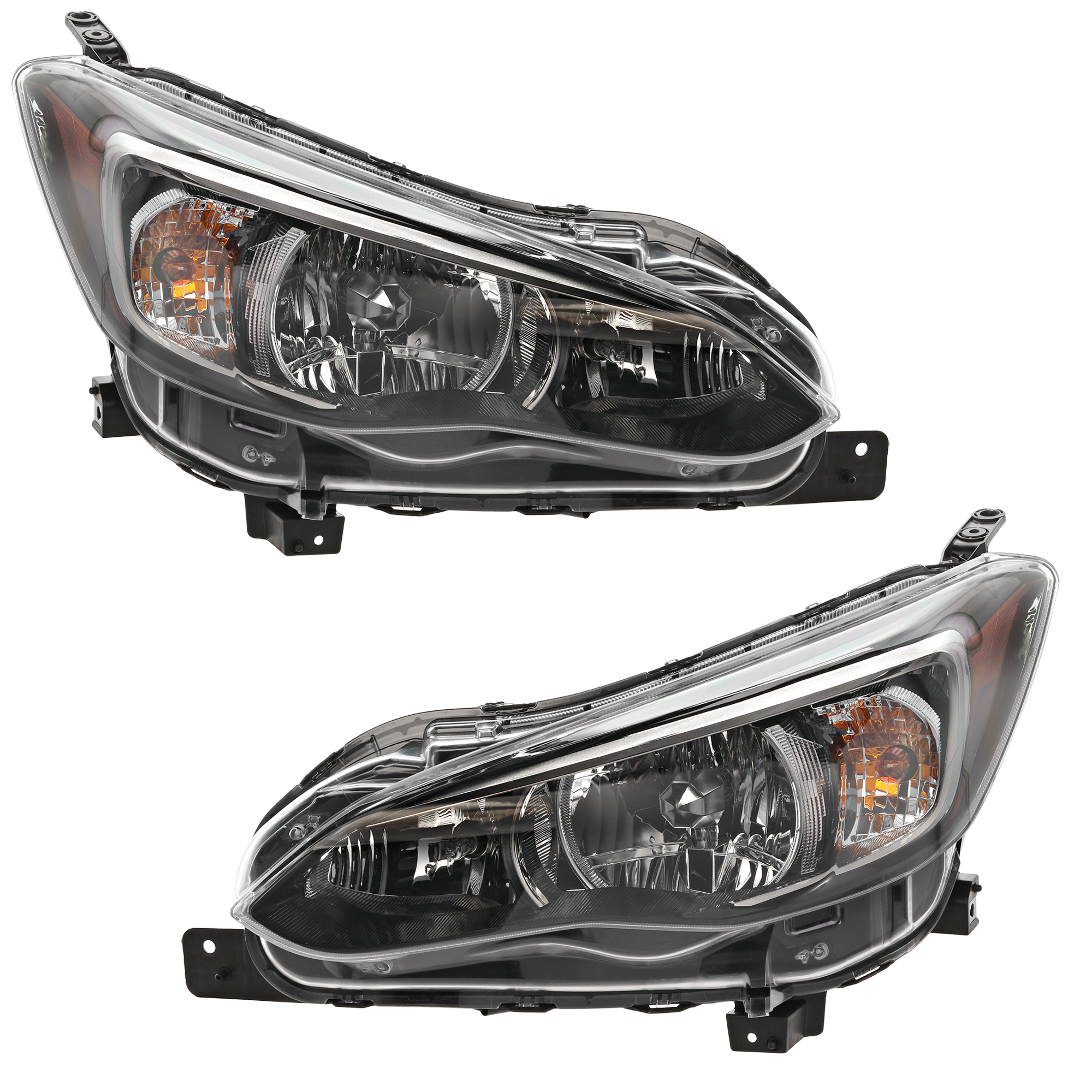 AM CROSSTREK 18-23 IMPREZA 17-22 HEAD LAMP RH AND LH Assembly Halogen Base Premium Sport Models CAPA SKU SET RS10010009Q 2 Partslink SU2502160C SU2502164C SU2503160C SU2503164C OEM 84001FL00B 84001FL100-84001FL0