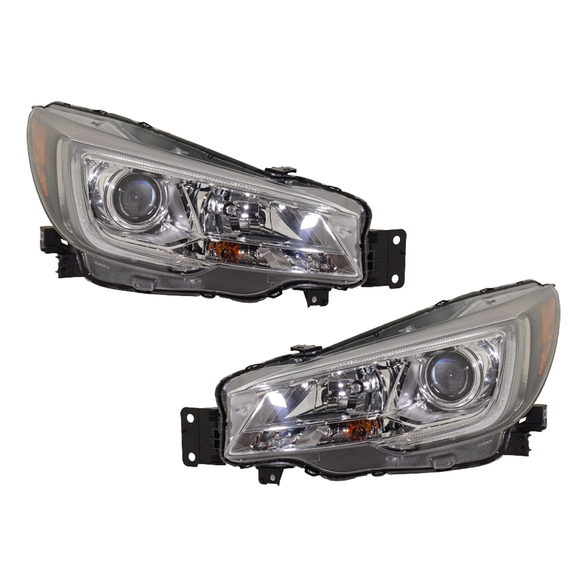 AM ASCENT 19-20 HEAD LAMP RH AND LH Assembly Halogen CAPA SKU SET RS10010013Q Partslink SU2503169C SU2502169C OEM 84001XC00A 84001XC01A