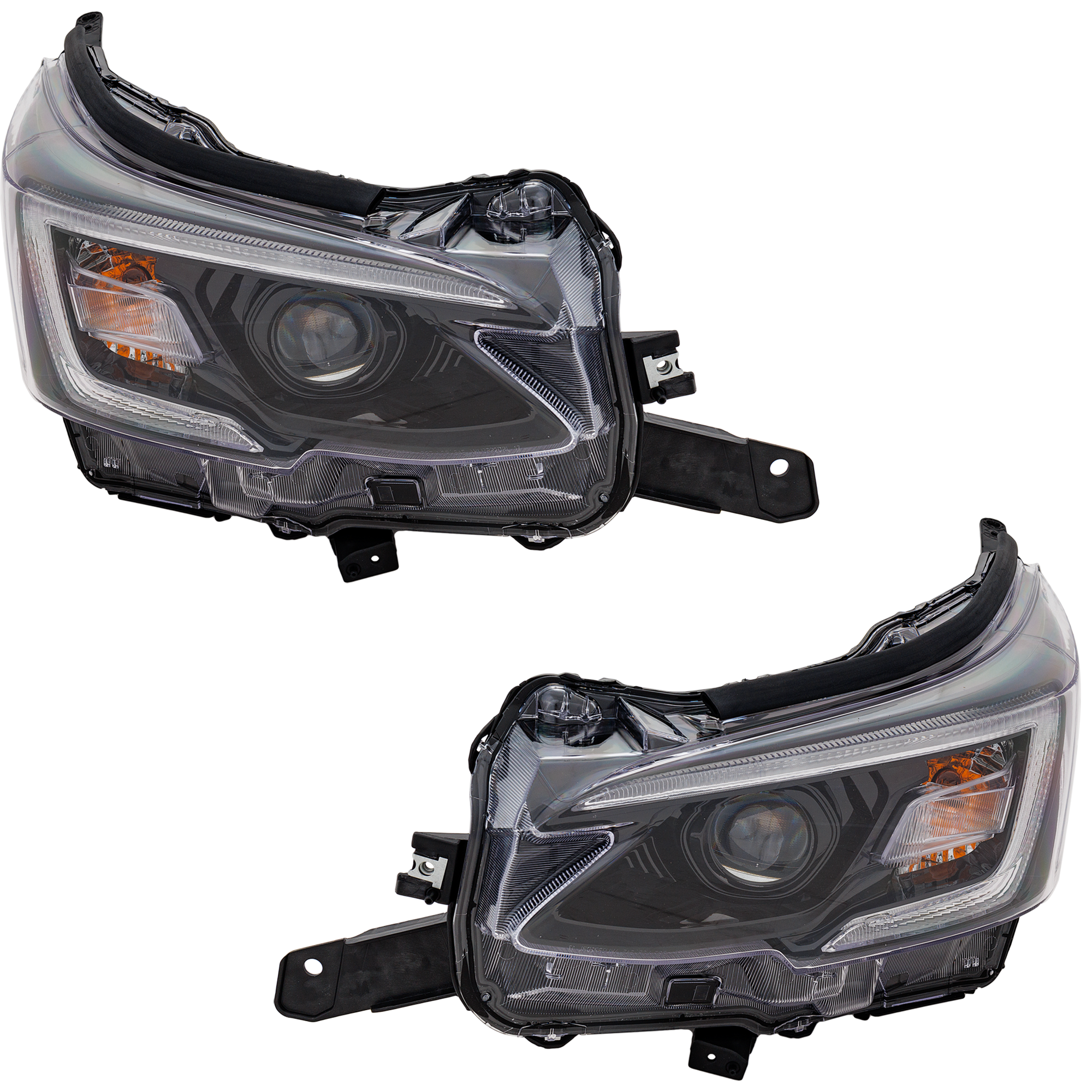 AM OUTBACK LEGACY 20-20 HEAD LAMP RH AND LH Assembly LED Base Onyx Edition XT Premium Sport Models w o Steering Responsive Headlights SRH SKU SET RS10010043 Partslink SU2503172 SU2502172 OEM 84002AN10A 84002AN11A