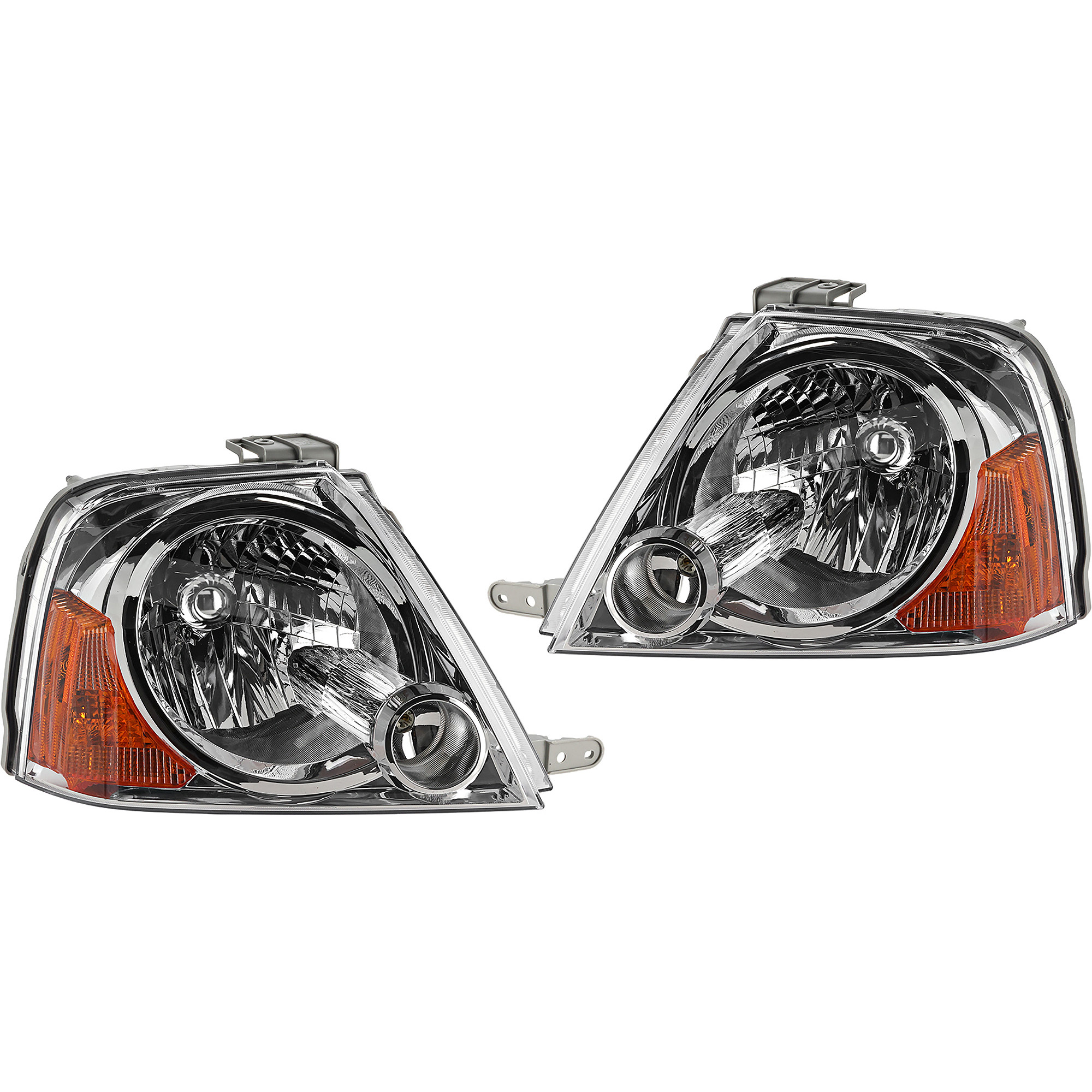 AM XL 7-04-06 HEAD LAMP RH AND LH Lens and Housing Halogen SKU SET RS10010051U Partslink SZ2502117 SZ2503117 OEM 3512050J00-3532050J00