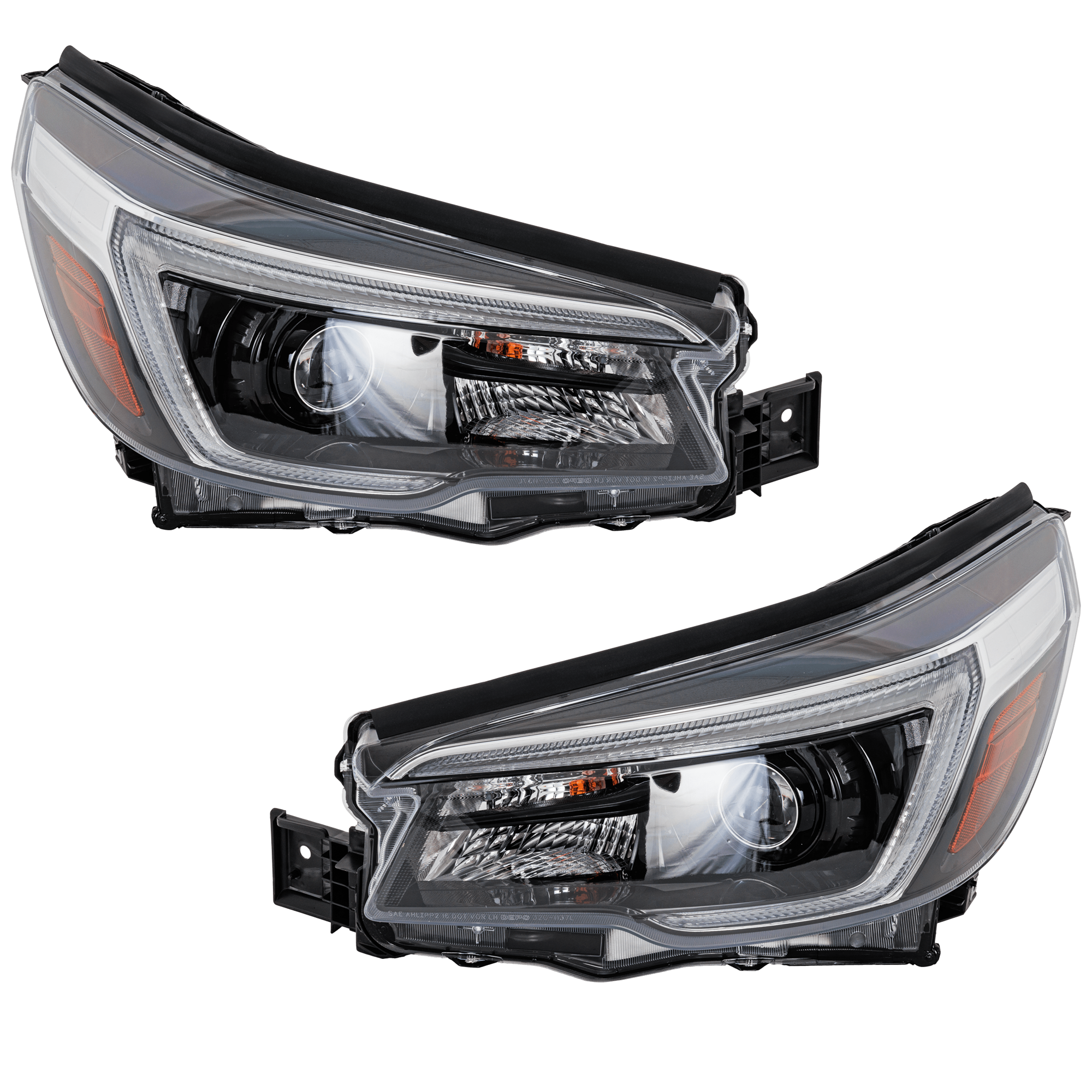 AM FORESTER 21-21 HEAD LAMP RH AND LH Assembly LED w Adaptive Headlight w Front Light System w o Logo SKU SET RS10010053A Partslink SU2502174 SU2503174 OEM 84002SJ461-84002SJ471