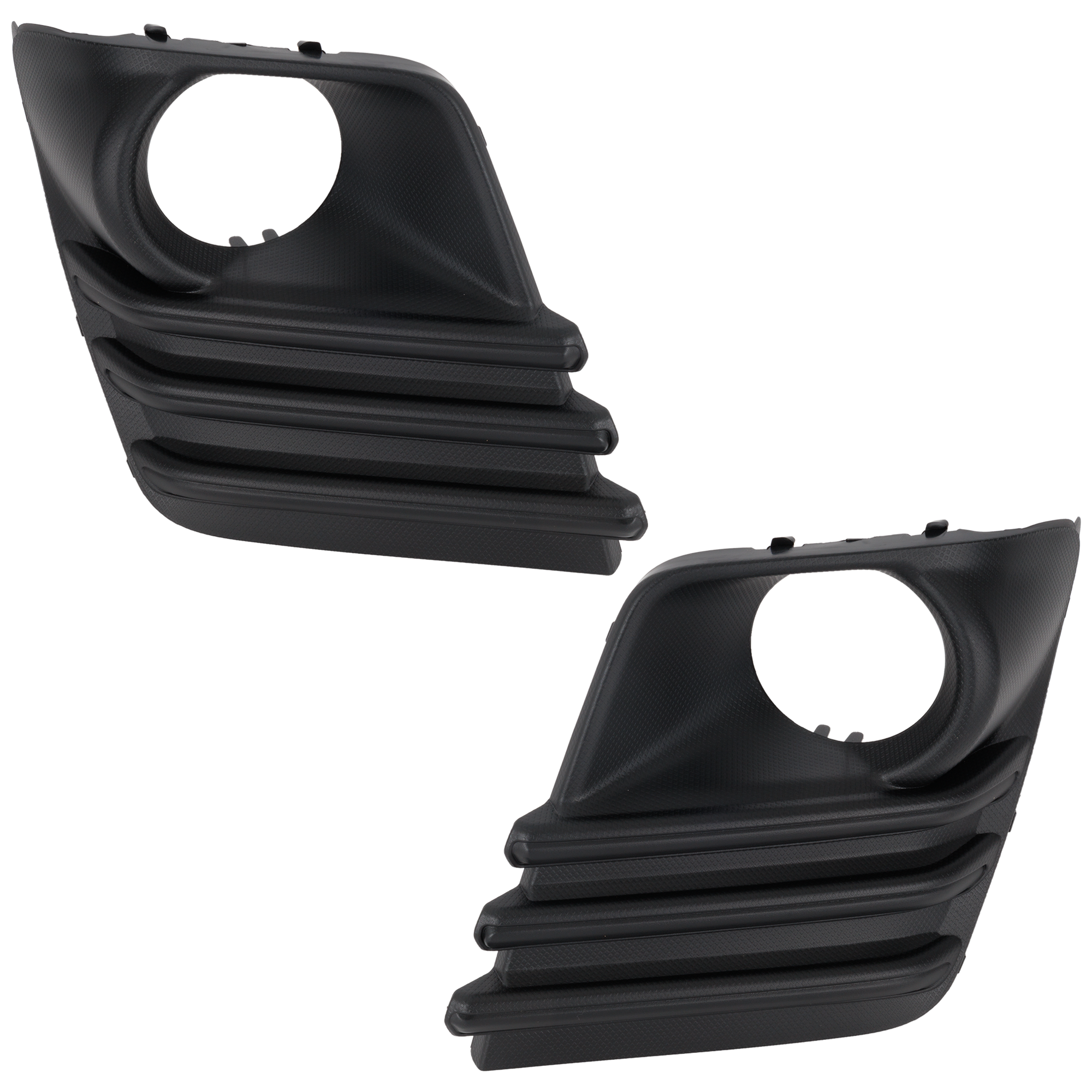 AM FORESTER 22-24 FOG LAMP MOLDING RH AND LH Textured Black w o Chrome Finisher SKU SET RS10810001 Partslink SU1039131 SU1038131 OEM 57731SJ540-57731SJ550