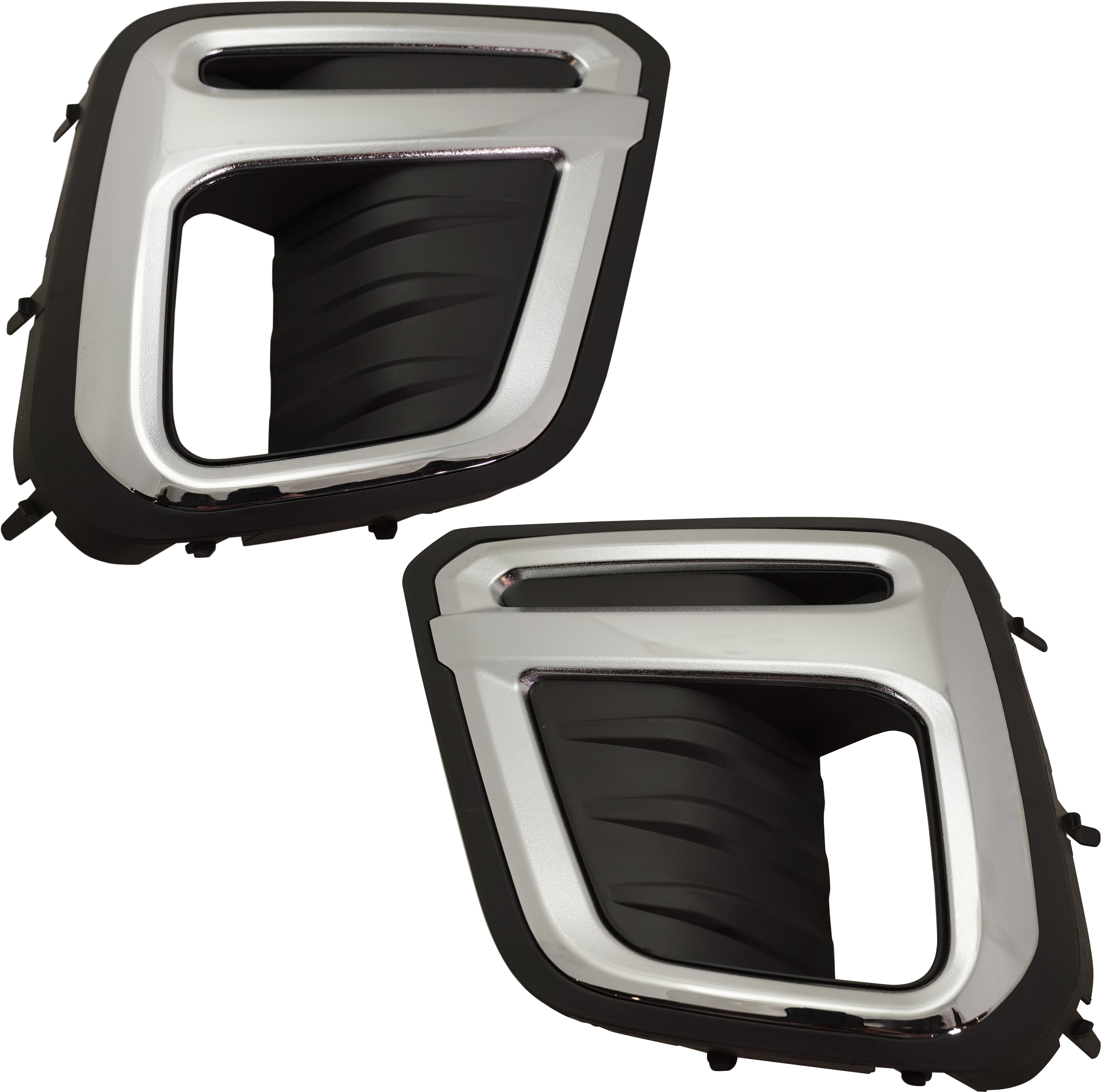 AM FORESTER 19-21 FRONT FOG LAMP MOLDING RH AND LH Black and Chrome SKU SET RS10820011 Partslink SU1039120 SU1038120 OEM 57731SJ120-57731SJ130