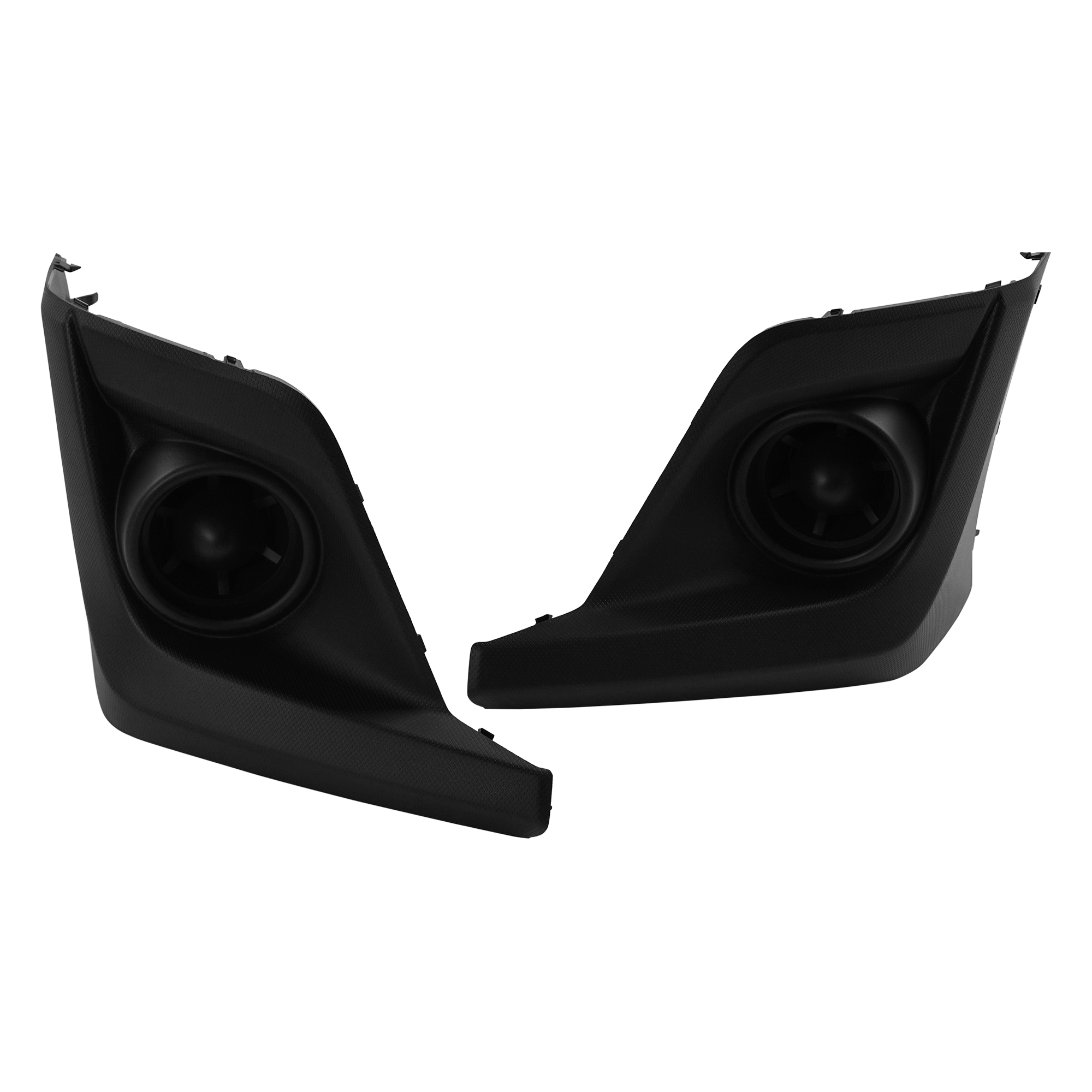AM CROSSTREK 18-20 FOG LAMP COVER RH AND LH Texture Black Exc. Hybrid Model w o Fog Light Holes SKU SET RS10860001 Partslink SU1038114 SU1039114 OEM 57731FL062-57731FL072