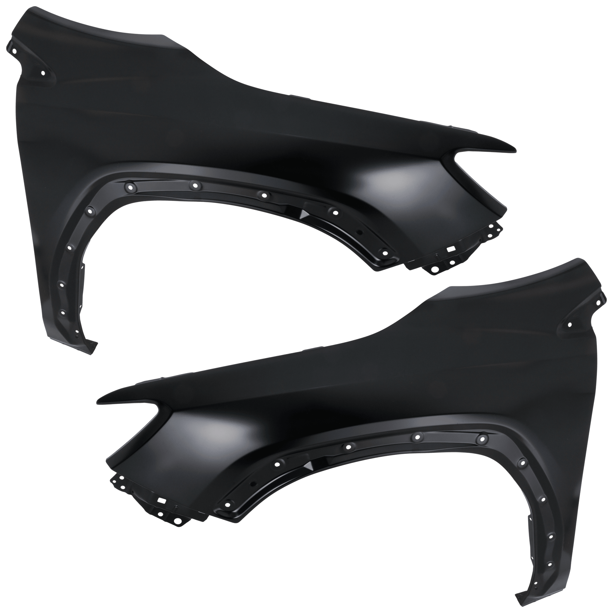 AM WRX 22-23 FRONT FENDER RH AND LH Primed Aluminum CAPA SKU SET RS22010021Q Partslink SU1240160C SU1241160C OEM 57120VC0209P 57120VC0309P