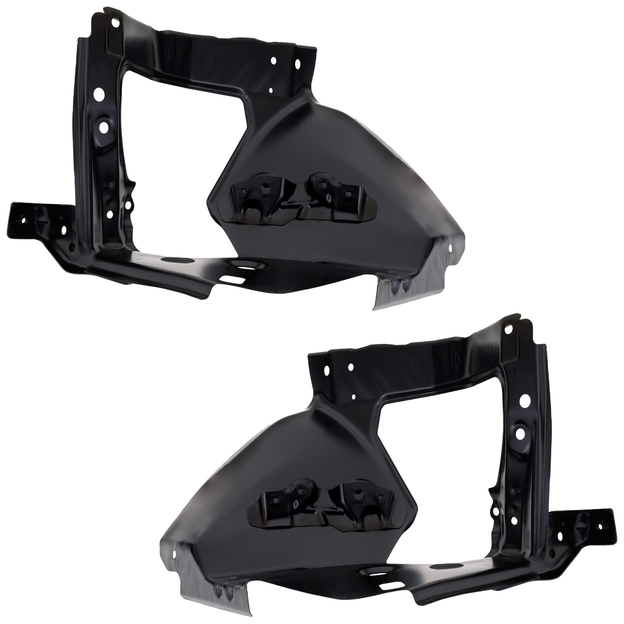AM FORESTER 09-13 IMPREZA 08-16 XV CROSSTREK 13-15 RADIATOR SUPPORT BRACKET RH AND LH Front Apron Assembly Wagon Sedan SKU SET RS25270009 Partslink SU1247100 SU1246100 OEM 51610AG0029P 51609FJ0009P