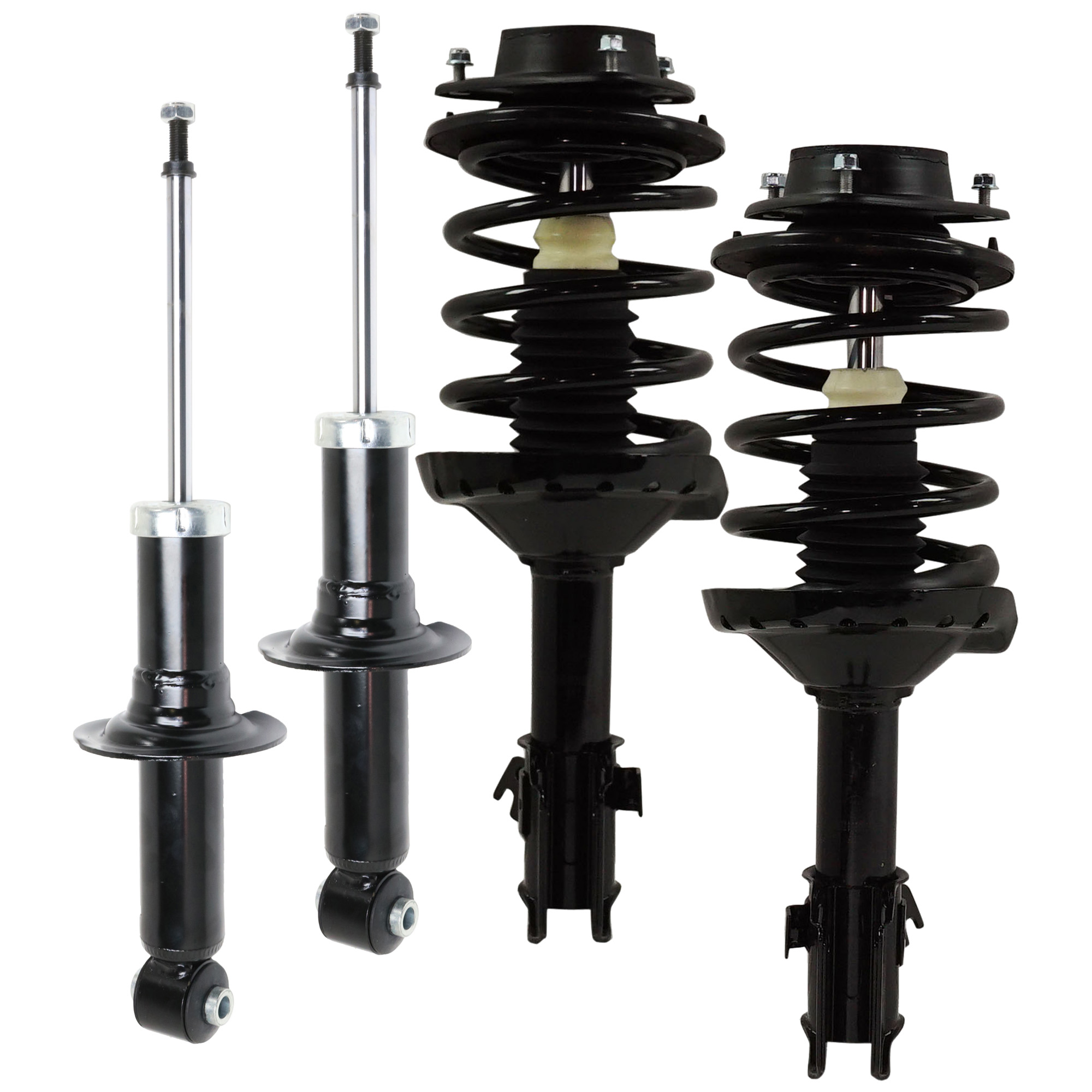 AM IMPREZA 08-11 FRONT AND REAR SHOCK AND FULLY LOADED STRUT RH AND LH Gas Charged Twin tube Set of 4 SKU SET RS28050017-4 A OEM 20310FG021-20310FG201-20330FG0