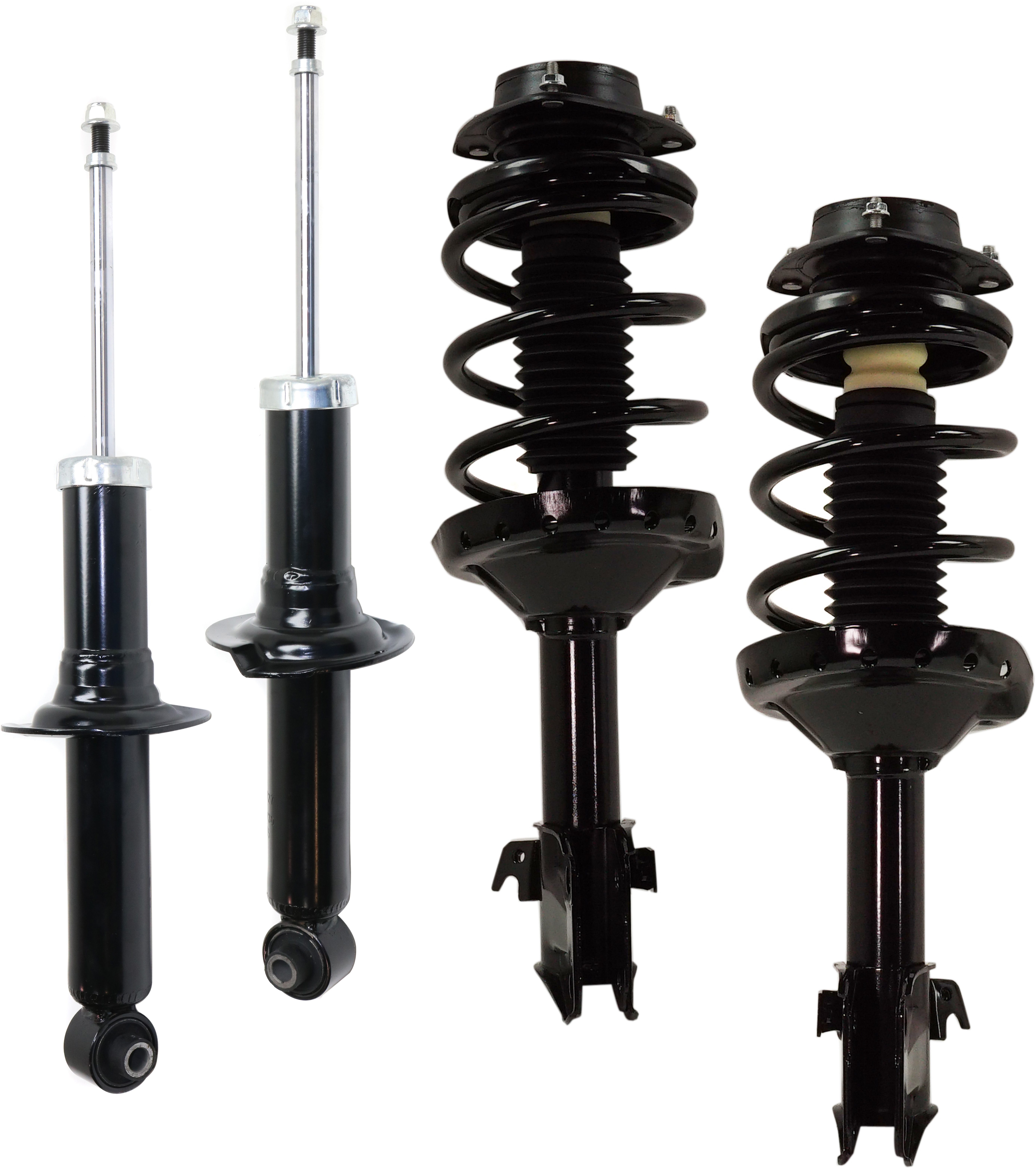 AM FORESTER 09-13 FRONT AND REAR SHOCK AND FULLY LOADED STRUT RH AND LH Set of 4 SKU SET RS28050041-4 A OEM 172678-817137-92140374-2701552