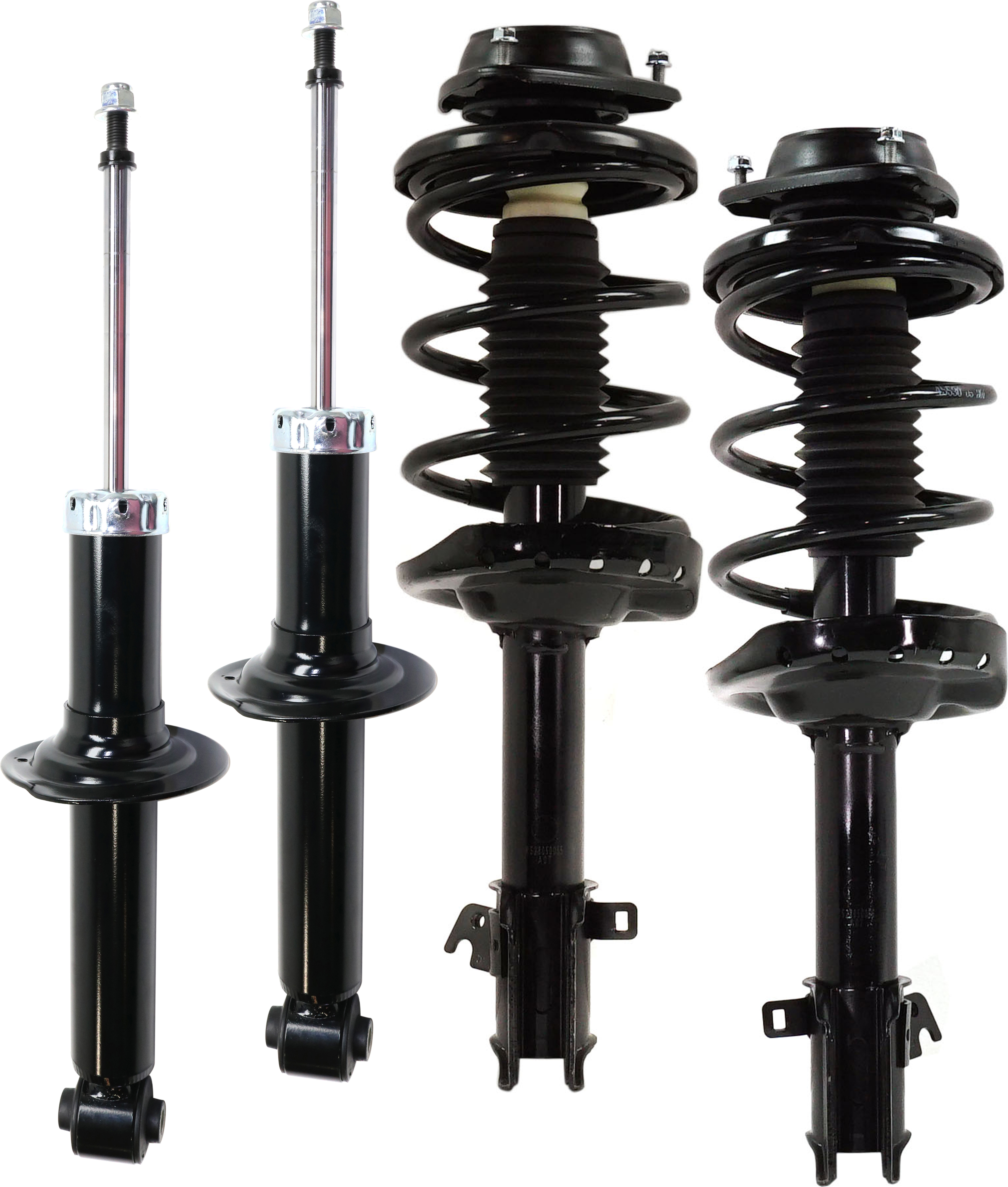 AM OUTBACK 10-12 FRONT AND REAR SHOCK AND FULLY LOADED STRUT RH AND LH Set of 4 Manual Transmission SKU SET RS28050055-4 OEM 172687 LS5494711L SR4385-27015