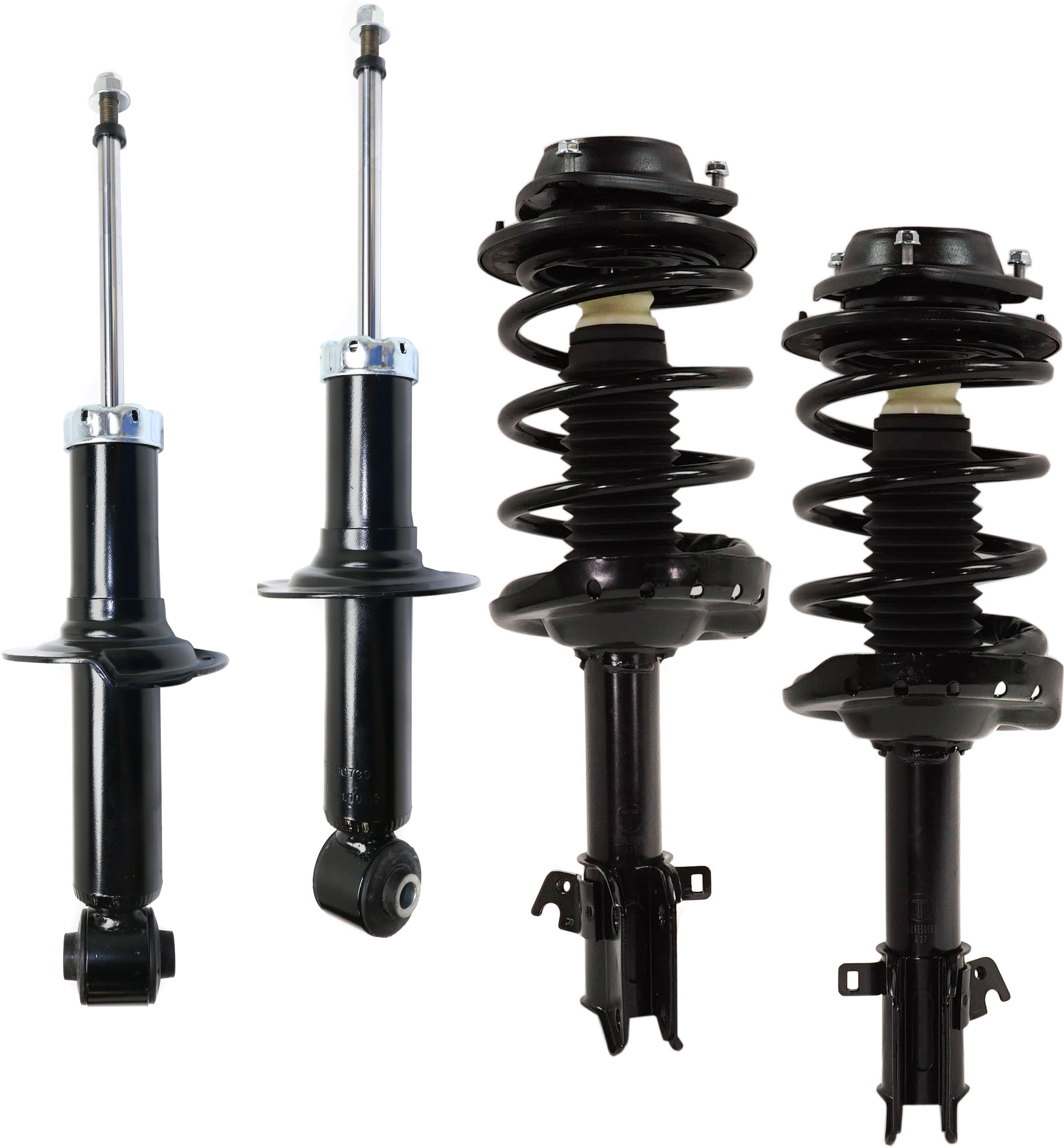 AM LEGACY 10-12 FRONT AND REAR SHOCK AND FULLY LOADED STRUT RH AND LH Set of 4 Manual Transmission SKU SET RS28050061-4 OEM 172685-2333438L 1333438L LS348