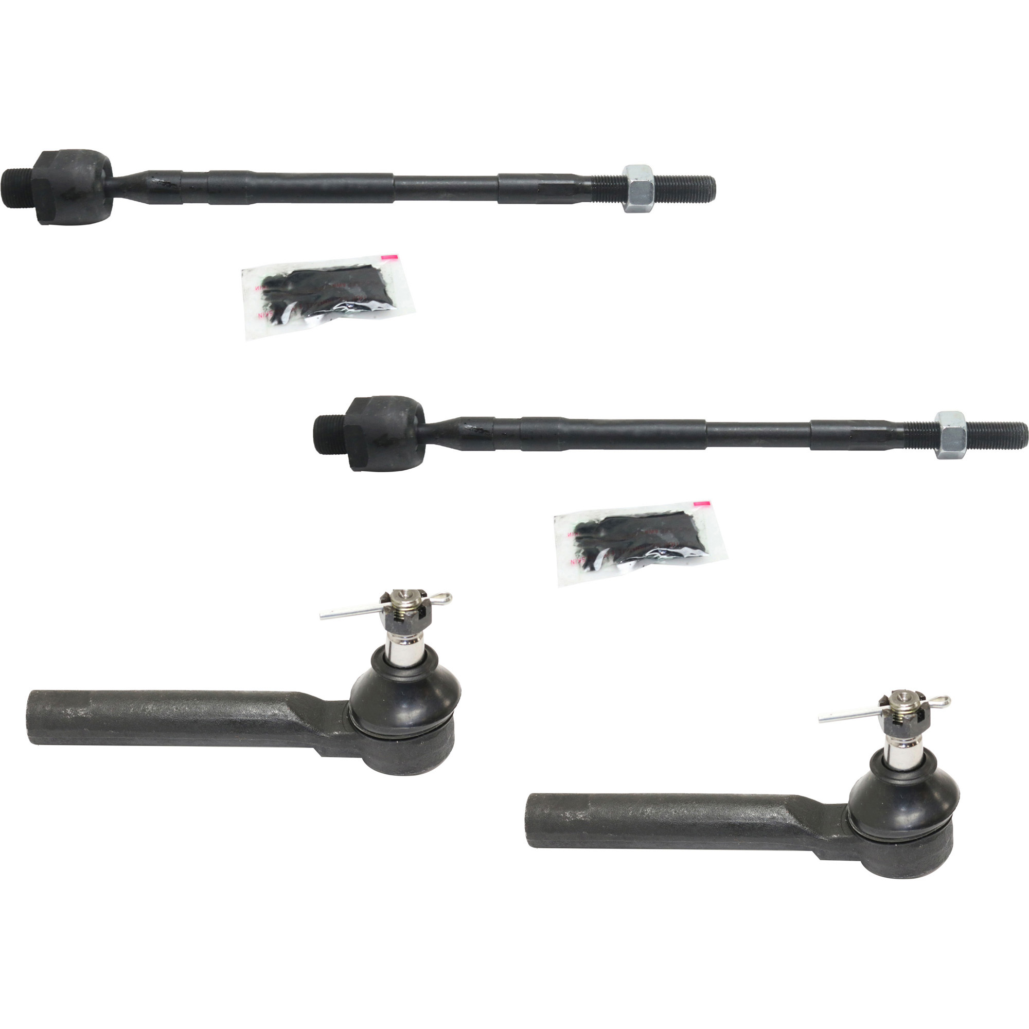 AM B9 TRIBECA 06-07 IMPREZA 08-14 WRX STI 13-19 FRONT TIE ROD END RH AND LH Inner and Outer SKU SET RS28210015-4 OEM 1014585-2693389-4012052-34141A