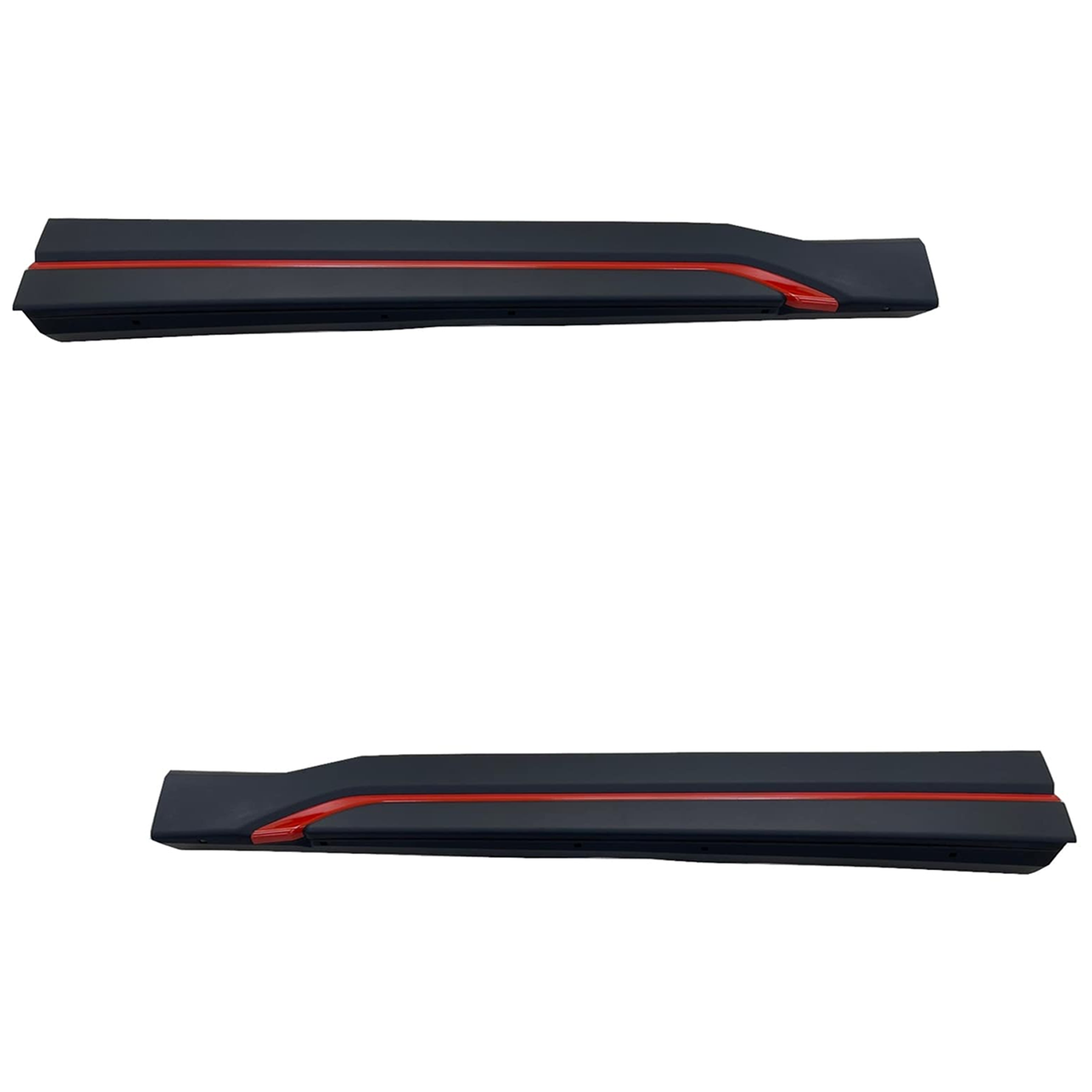 AM FORESTER 19-24 FRONT DOOR MOLDING RH AND LH Lower Assembly Textured Black w Red Trim Sport Model SKU SET RS46170011 Partslink SU1304106 SU1305106 OEM 91112SJ360-91112SJ370
