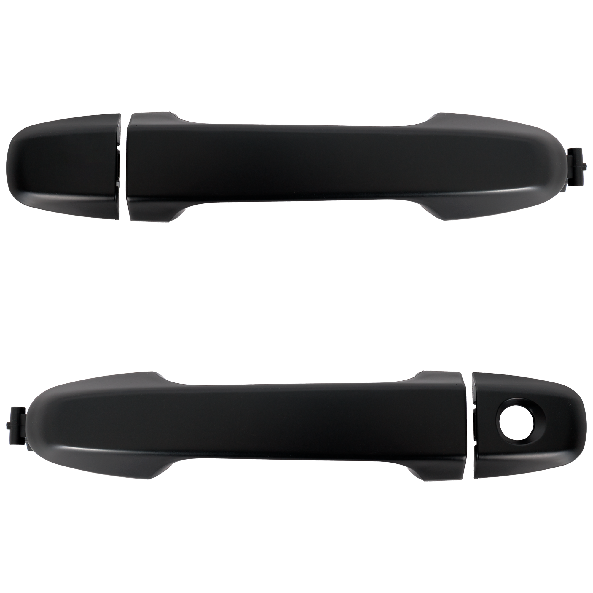 AM FR S 13-16 CAMRY 12-17 FRONT EXTERIOR DOOR HANDLE RH AND LH Primed Black w Cover w o Smart entry System w o Keyhole LH w Keyhole SKU SET RS46250005K OEM SU00301592 SU00301573 SU003015