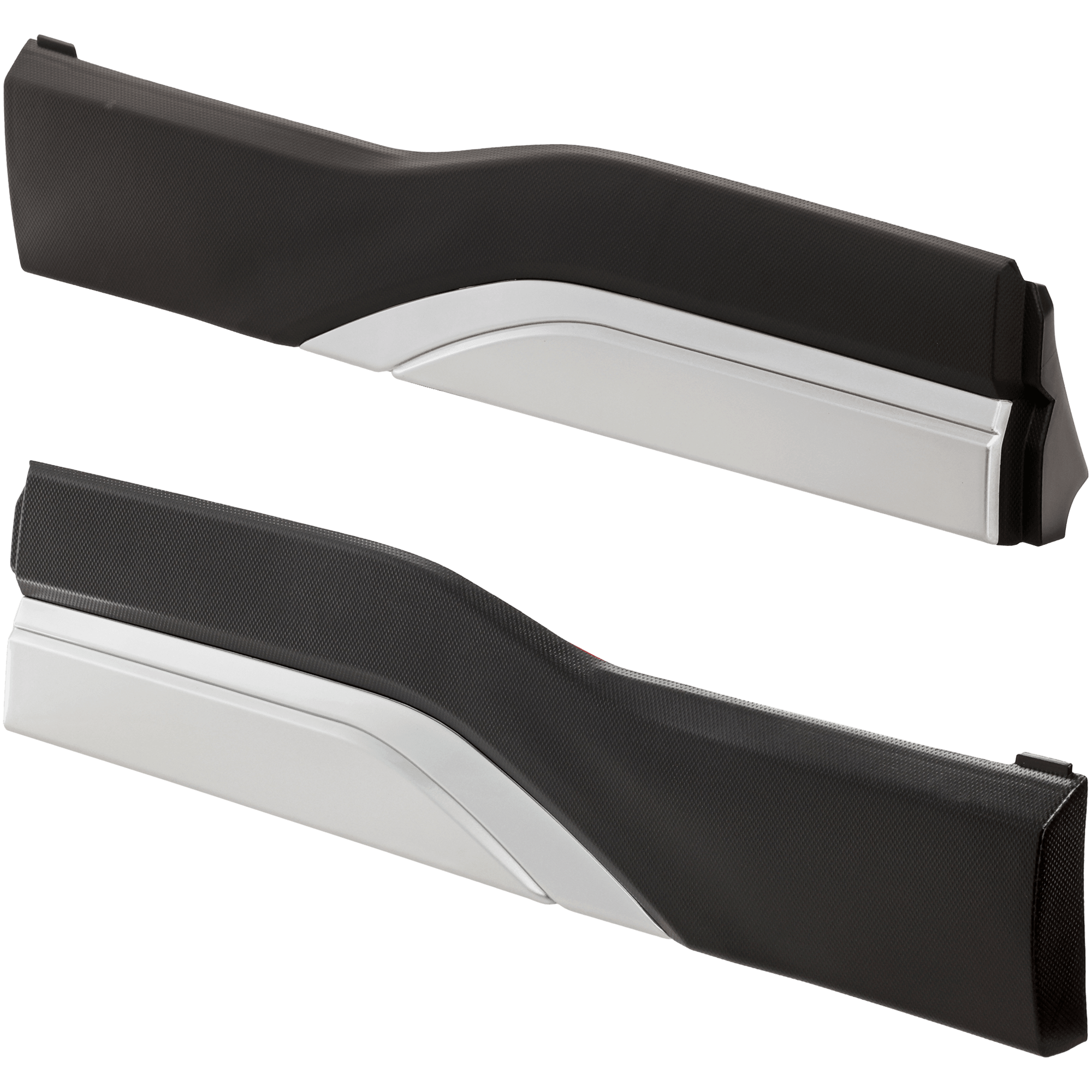 AM FORESTER 19-20 REAR DOOR MOLDING RH AND LH Lower Assembly Textured Black w Chrome Trim Premier Touring Models SKU SET RS49090009 Partslink SU1504105 SU1505105 OEM 91112SJ420-91112SJ430