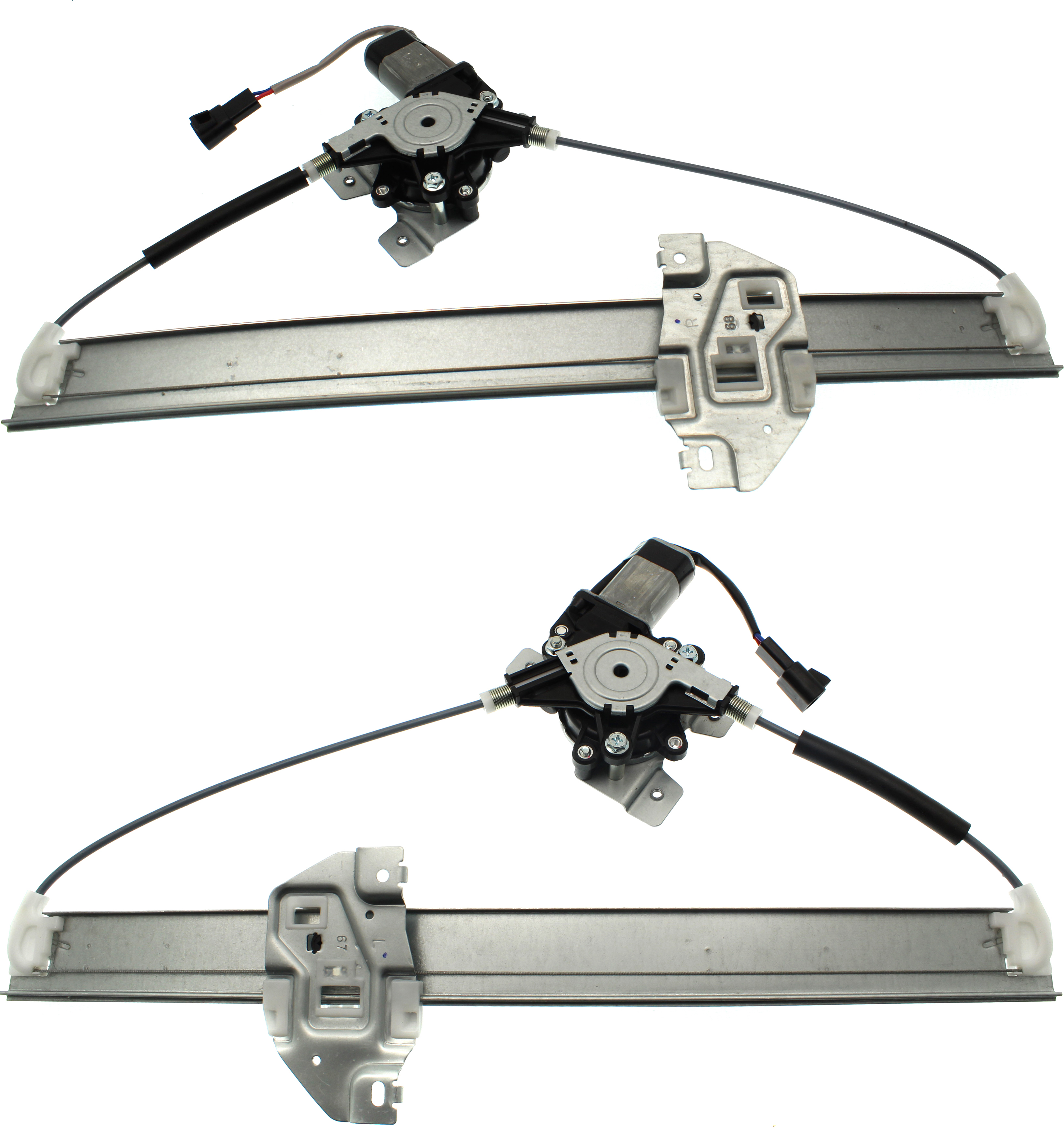 AM VUE 02-07 REAR WINDOW REGULATOR RH and LH Power w Motor SKU SET RS49170001 Partslink GM1550157 GM1551157 OEM 1-514-295-615-142-950