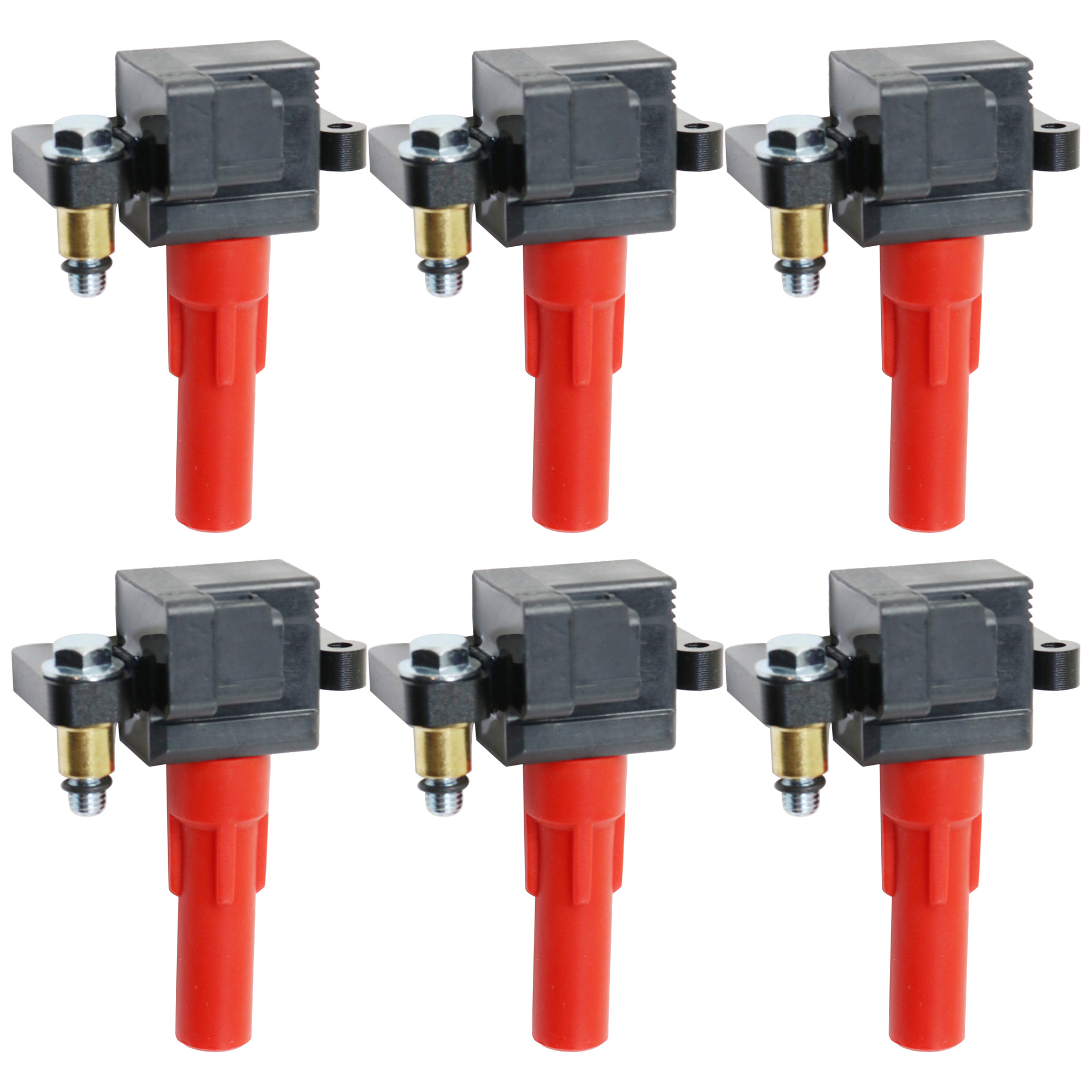 AM LEGACY OUTBACK 10-19 IGNITION COIL Set of 6 For 6 Cylinder 3.6L Eng. SKU SET RS50460004-6 OEM 22433AA611-22433AA612