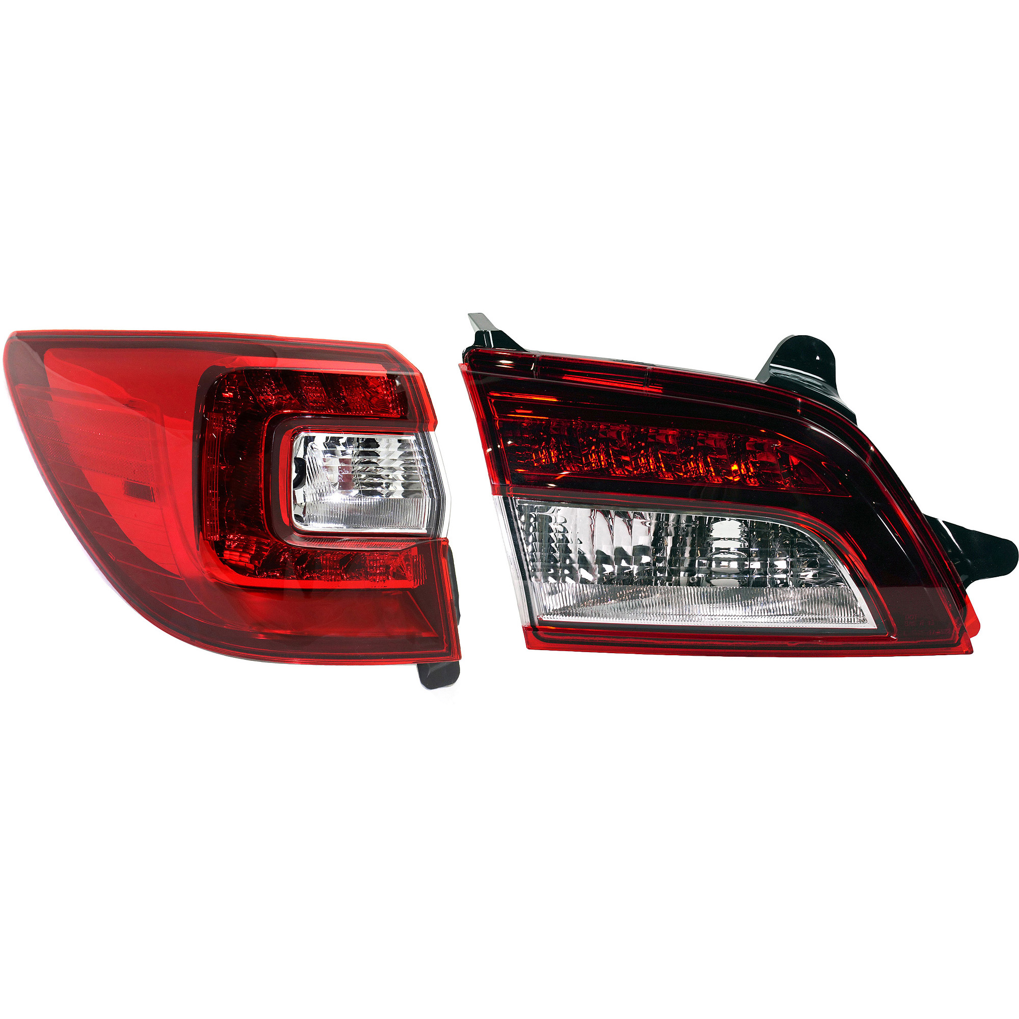 AM OUTBACK 15-19 TAIL LAMP LH Inner and Outer Lens and Housing Halogen CAPA SKU SET RS73010010Q Partslink SU2802102C SU2804106C OEM 84912AL06A 84912AL08A