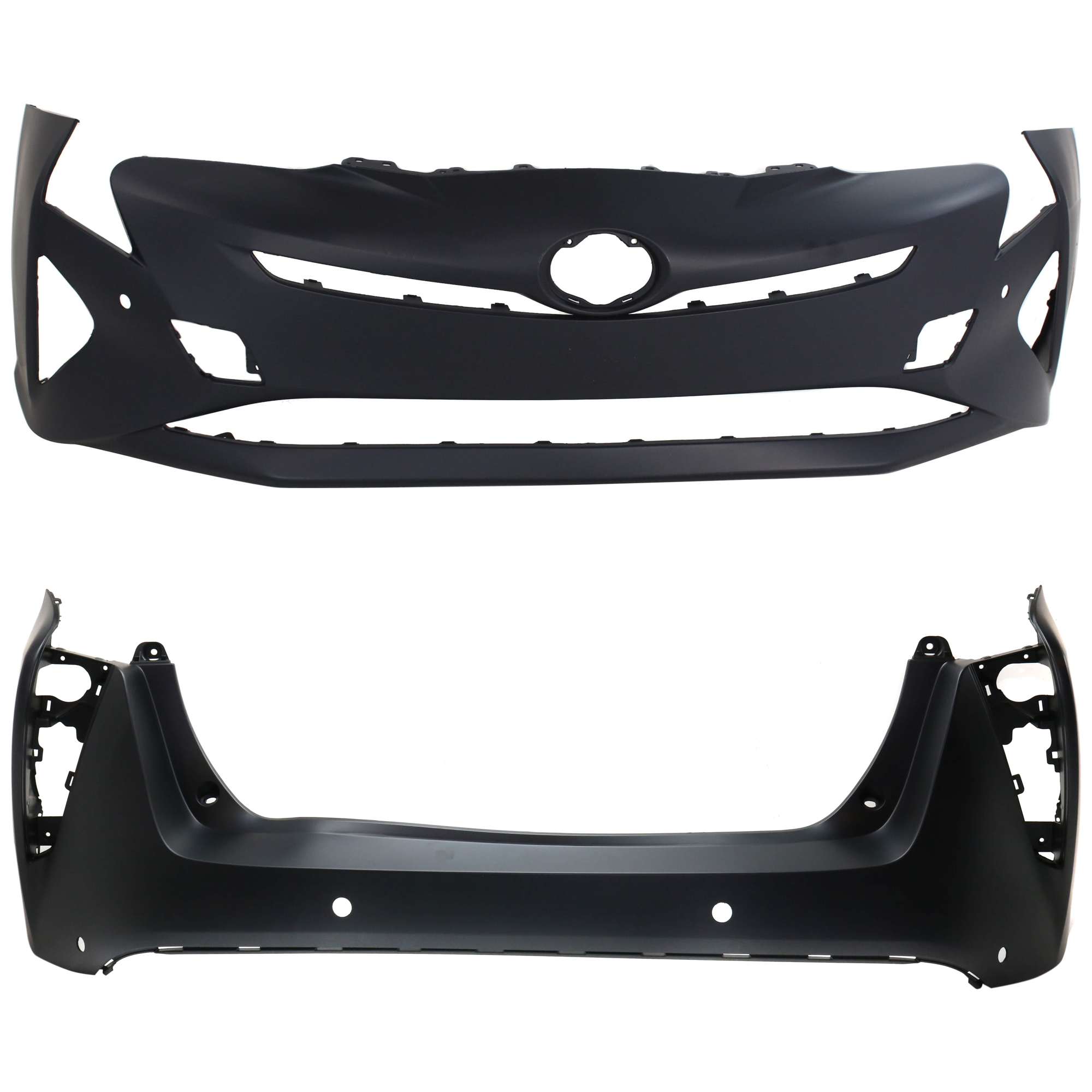 AM PRIUS 16-18 FRONT AND REAR BUMPER COVER Primed w parking aid sensor holes SKU SET RT01030004P A