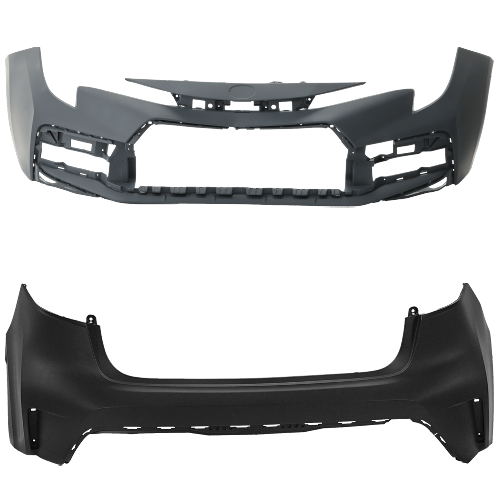 AM COROLLA 22-24 FRONT AND REAR BUMPER COVER Primed SE XSE Models Sedan North America Built Vehicle w o APEX Edition SKU SET RT01030068P