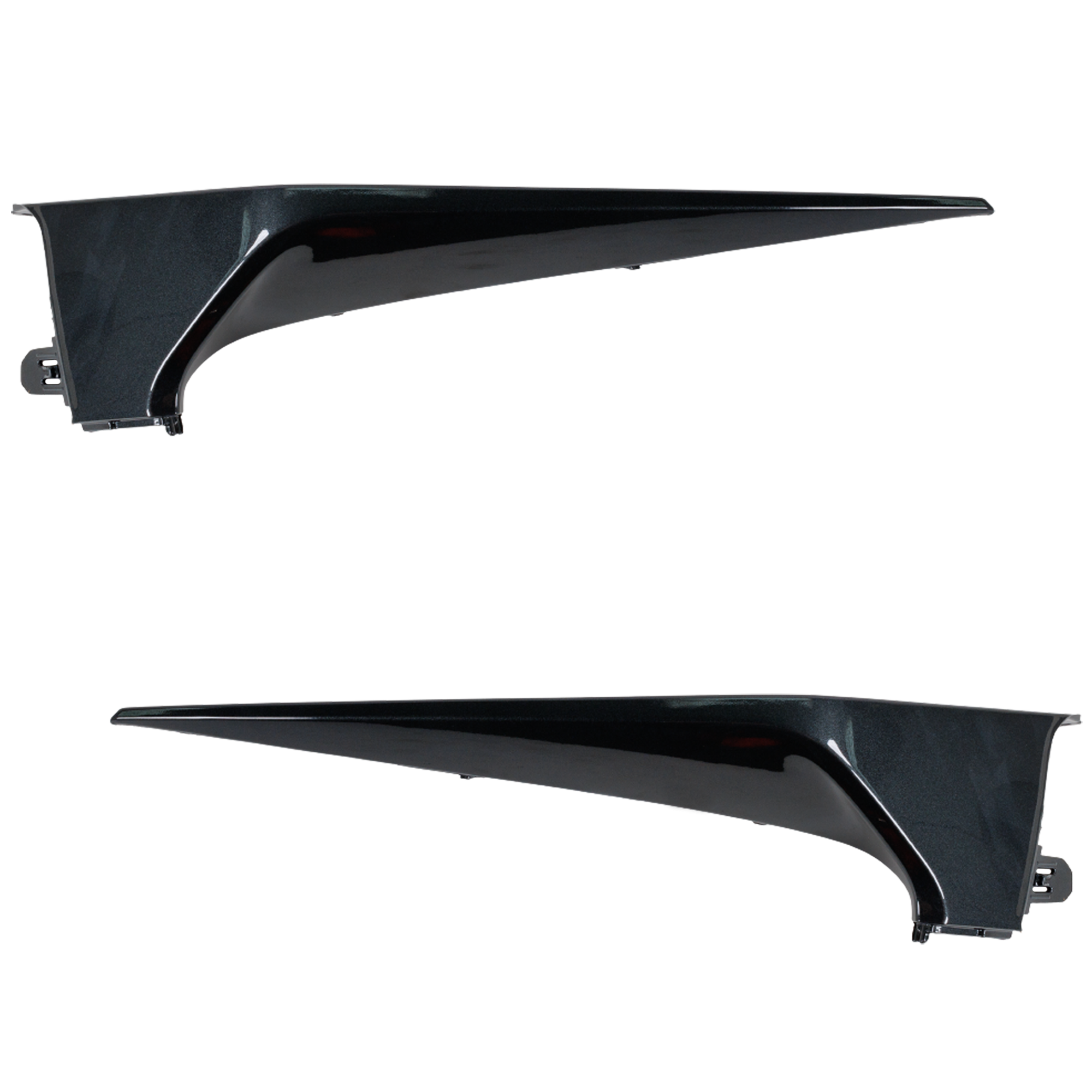 AM COROLLA 20-22 FRONT BUMPER END RH AND LH Lower Extension Dark Gray Paint SE XSE Model Sedan w o Apex Edition w o Nightshade Edition SKU SET RT01110003 Partslink TO1046112 TO1047112 OEM 5211202110-5211302040