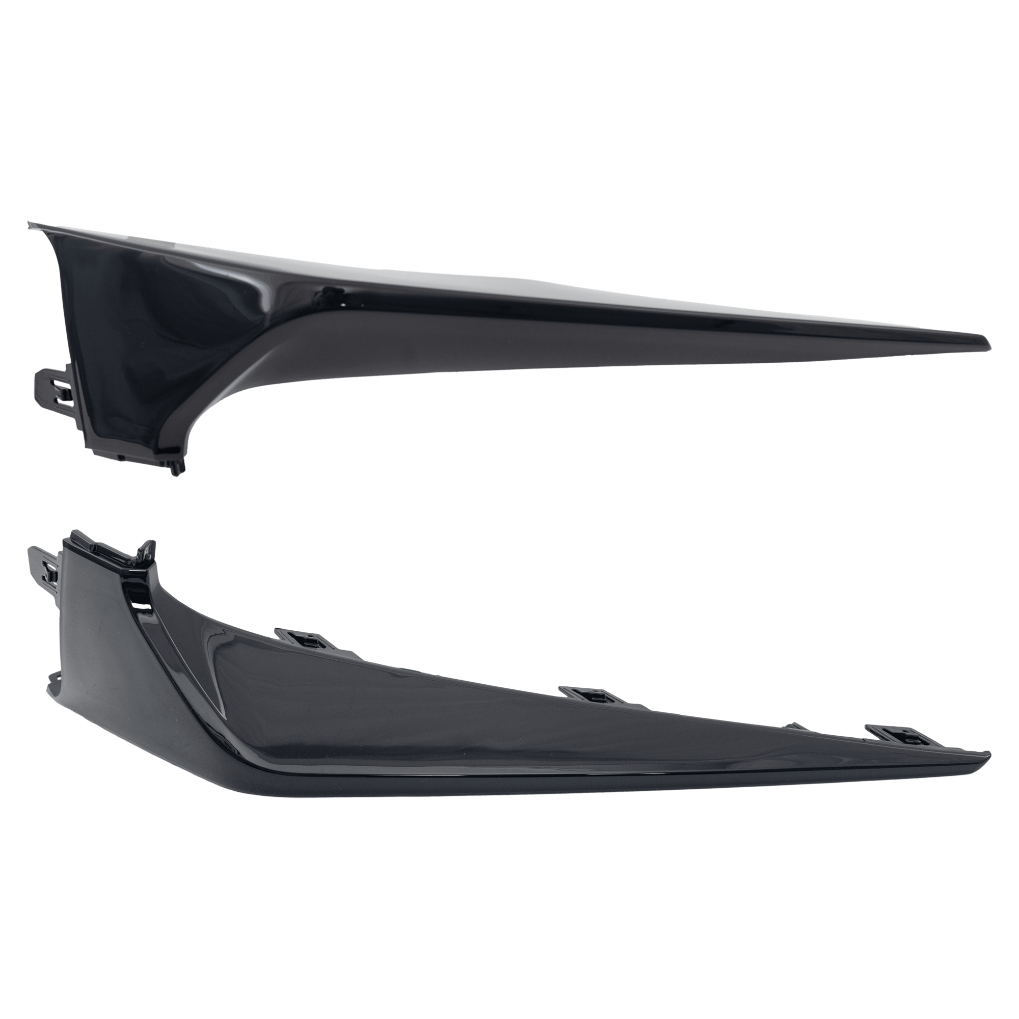 AM COROLLA 20-22 FRONT BUMPER END RH AND LH Lower Gloss Black w o Apex Edition w Nightshade Edition SE XSE Models Sedan SKU SET RT01110019 Partslink TO1046131 TO1047131 OEM 5211202090-5211302030