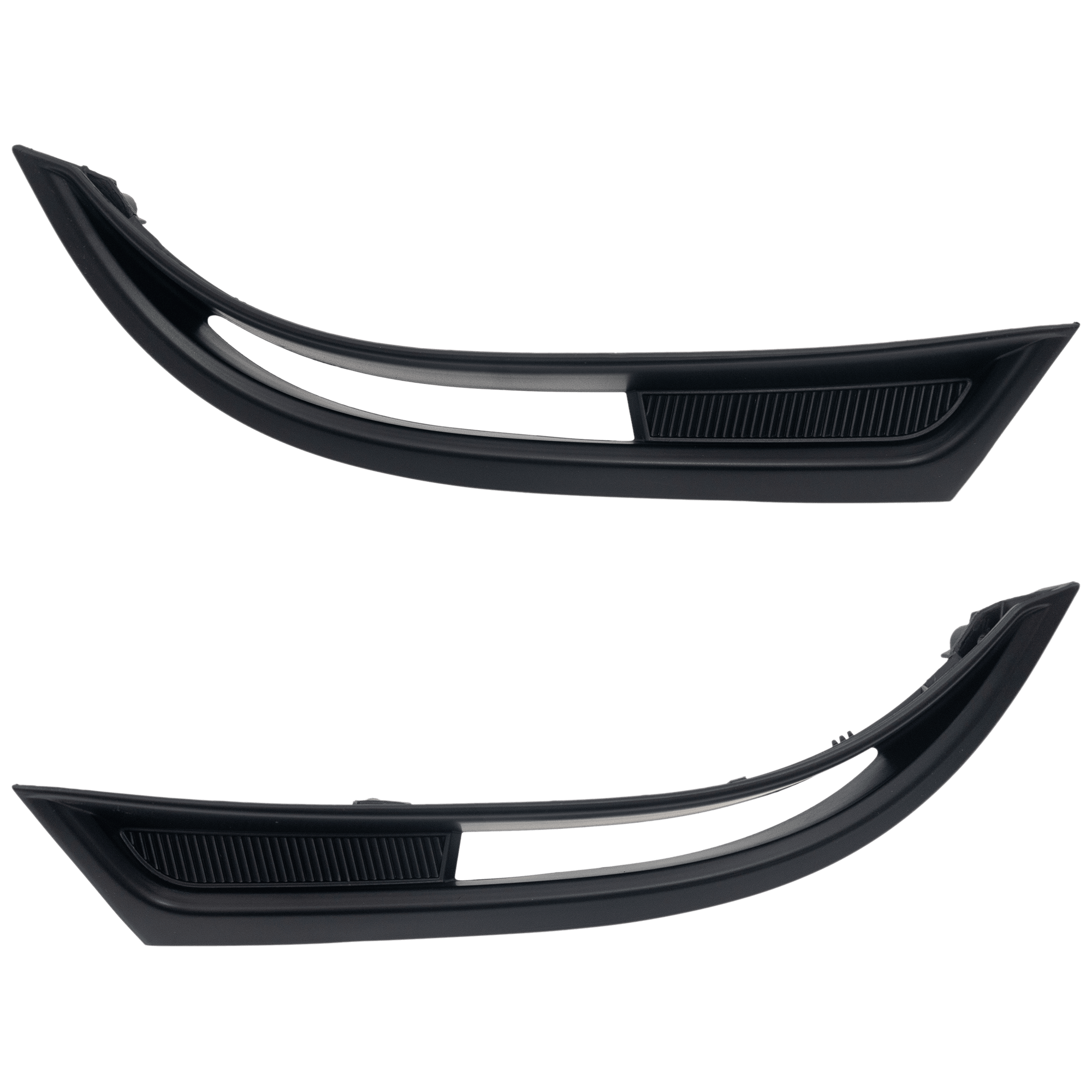 AM PRIUS V 15-18 FRONT BUMPER END RH AND LH Black Plastic SKU SET RT01110021 Partslink TO1038280 TO1039280 OEM 5211247020-5211347020