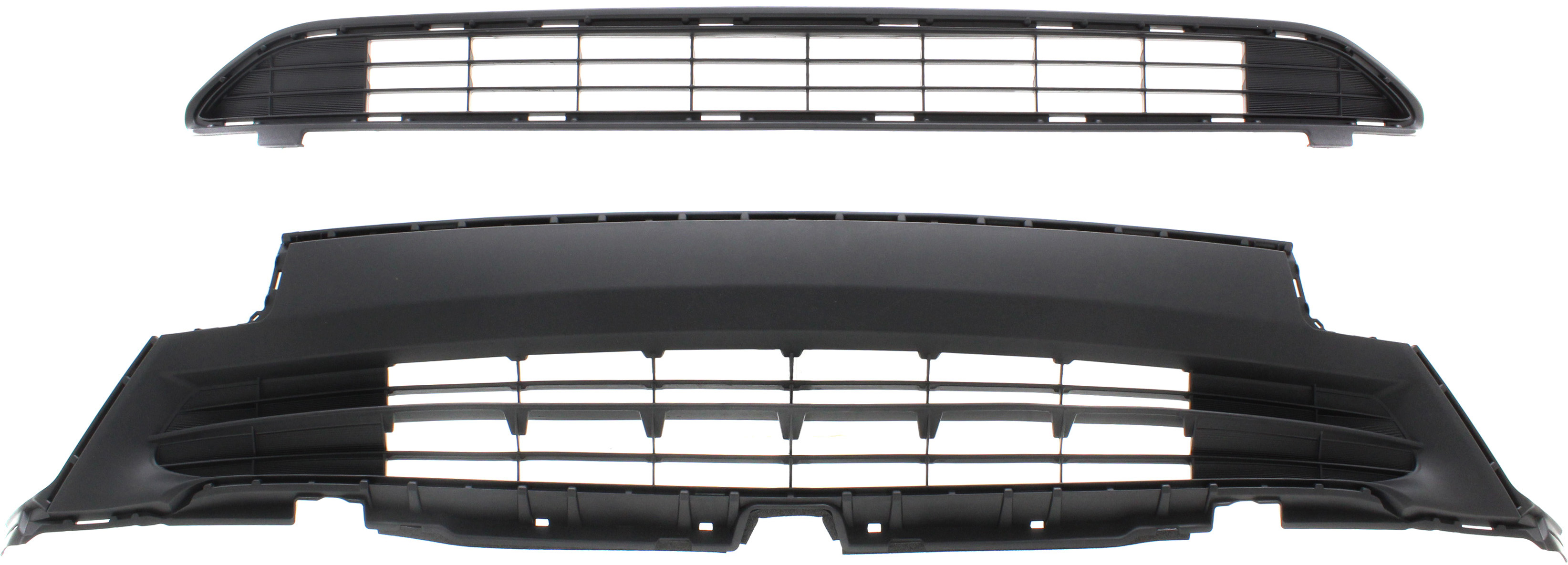 AM RAV4-16-18 FRONT BUMPER GRILLE Upper and Lower Exc. SE Model CAPA SKU SET RT01530001Q 2 Partslink TO1036166C TO1036169C OEM 531120R060-531130R060