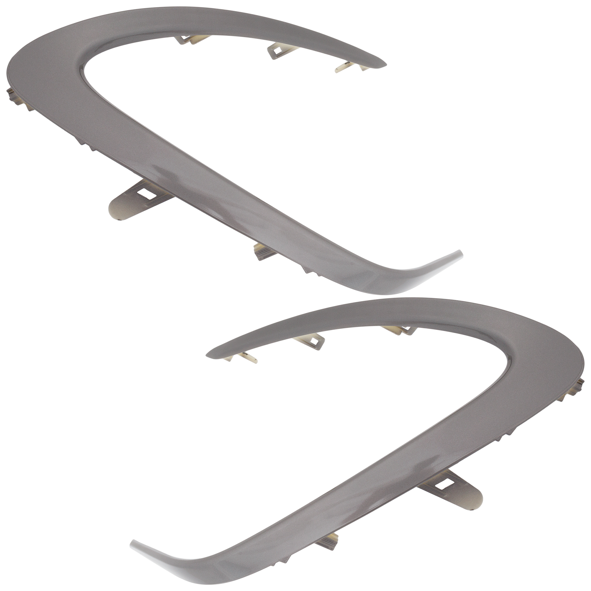 AM CAMRY 21-24 FRONT BUMPER MOLDING RH AND LH Painted Dark Gray LE Models CAPA SKU SET RT01590019Q Partslink TO1038244C TO1039244C OEM 5271206120-5271306120