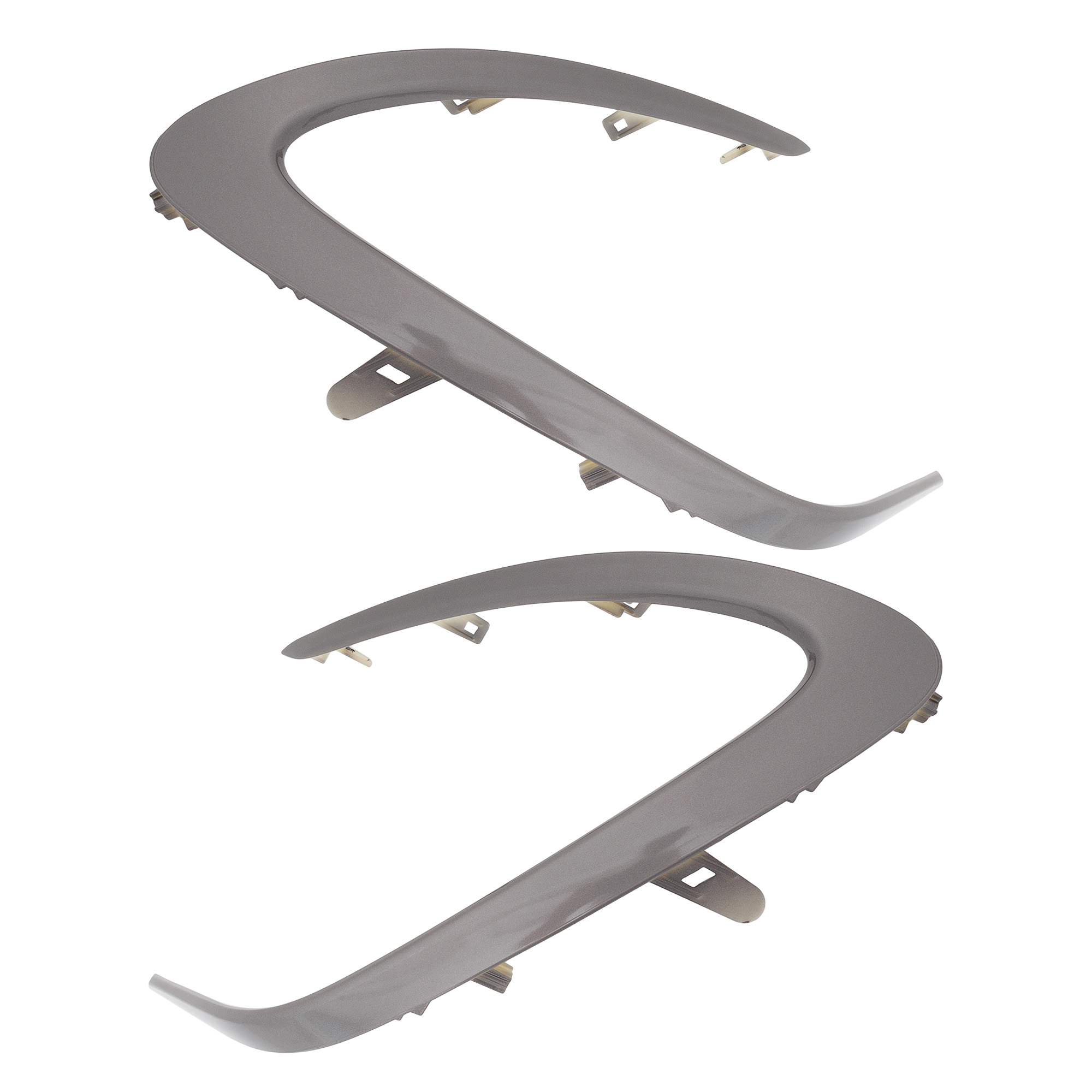 AM CAMRY 21-24 FRONT BUMPER MOLDING RH AND LH Painted Dark Gray LE Models SKU SET RT01590019 Partslink TO1038244 TO1039244 OEM 5271206120-5271306120