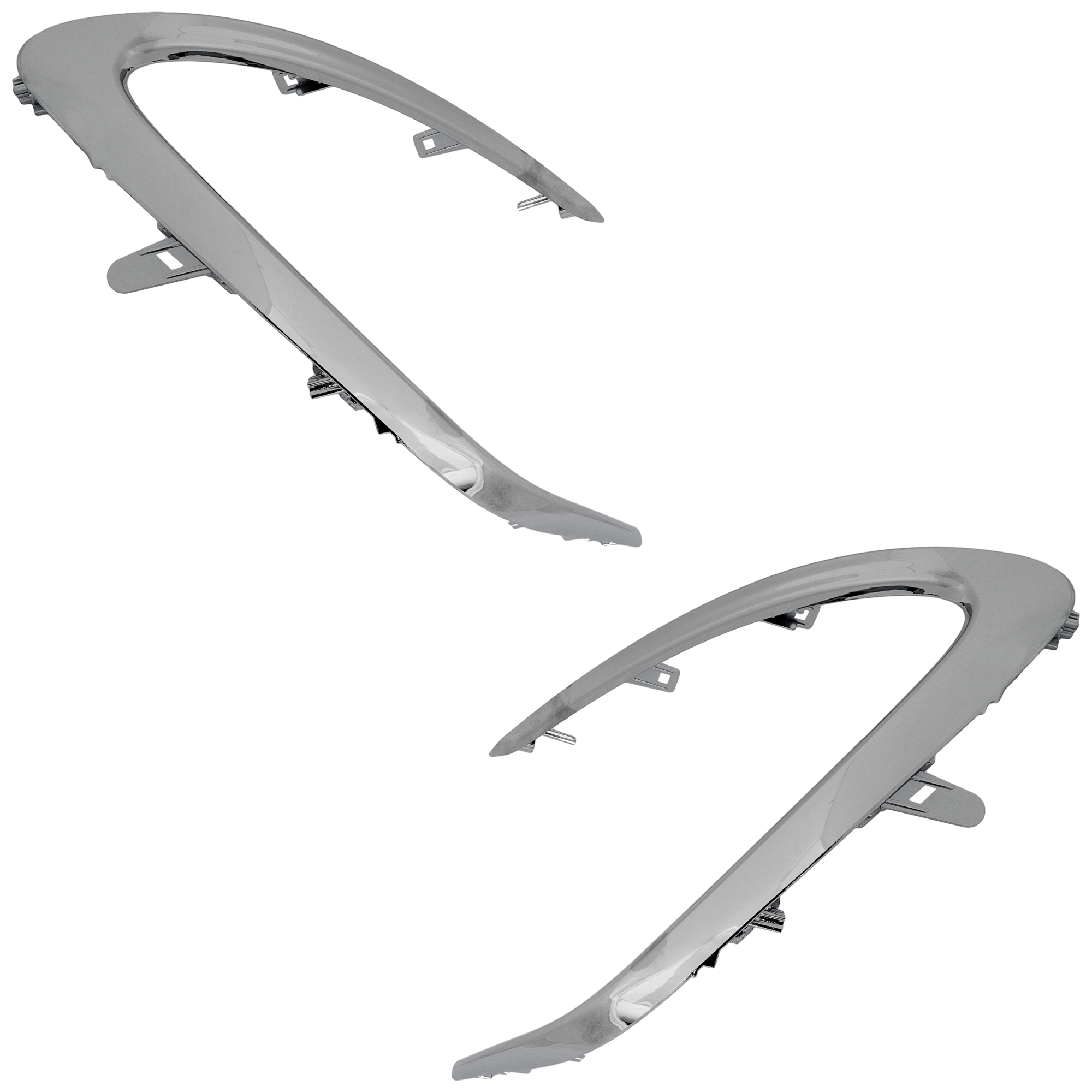 AM CAMRY 18-24 FRONT BUMPER MOLDING RH AND LH Side Chrome XLE Model CAPA SKU SET RT01590021Q Partslink TO1039245C TO1038245C OEM 5271206180-5271306180