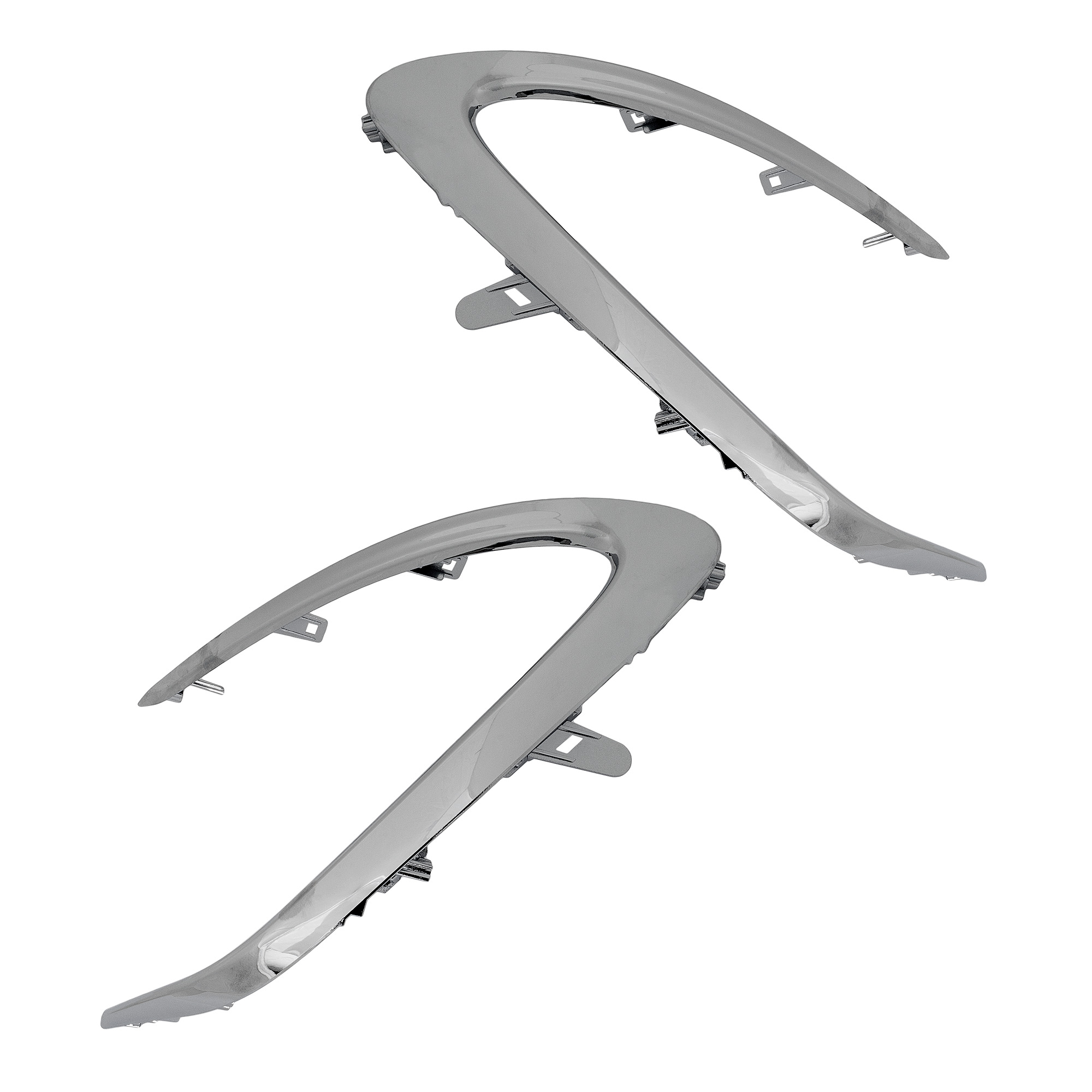 AM CAMRY 21-24 FRONT BUMPER MOLDING RH AND LH Side Chrome XLE Model SKU SET RT01590021 Partslink TO1039245 TO1038245 OEM 5271206180-5271306180