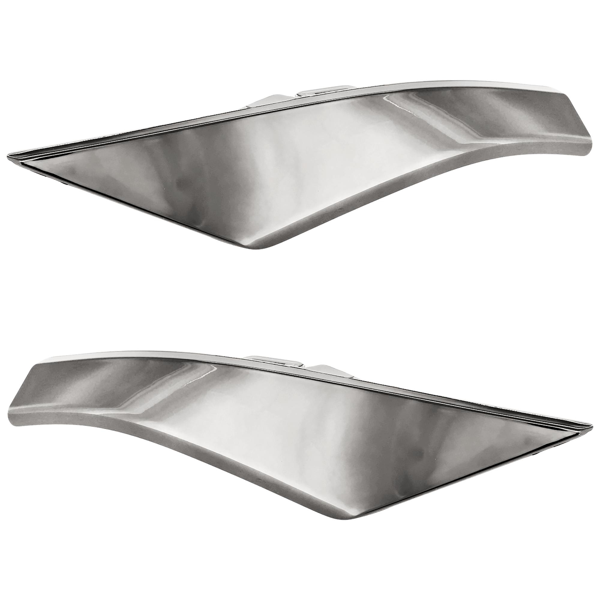 AM VENZA 23-24 FRONT BUMPER MOLDING RH AND LH Chrome w Night Shade Pkg SKU SET RT01590037 Partslink TO1046130 TO1047130 OEM 5312748130-5312848130
