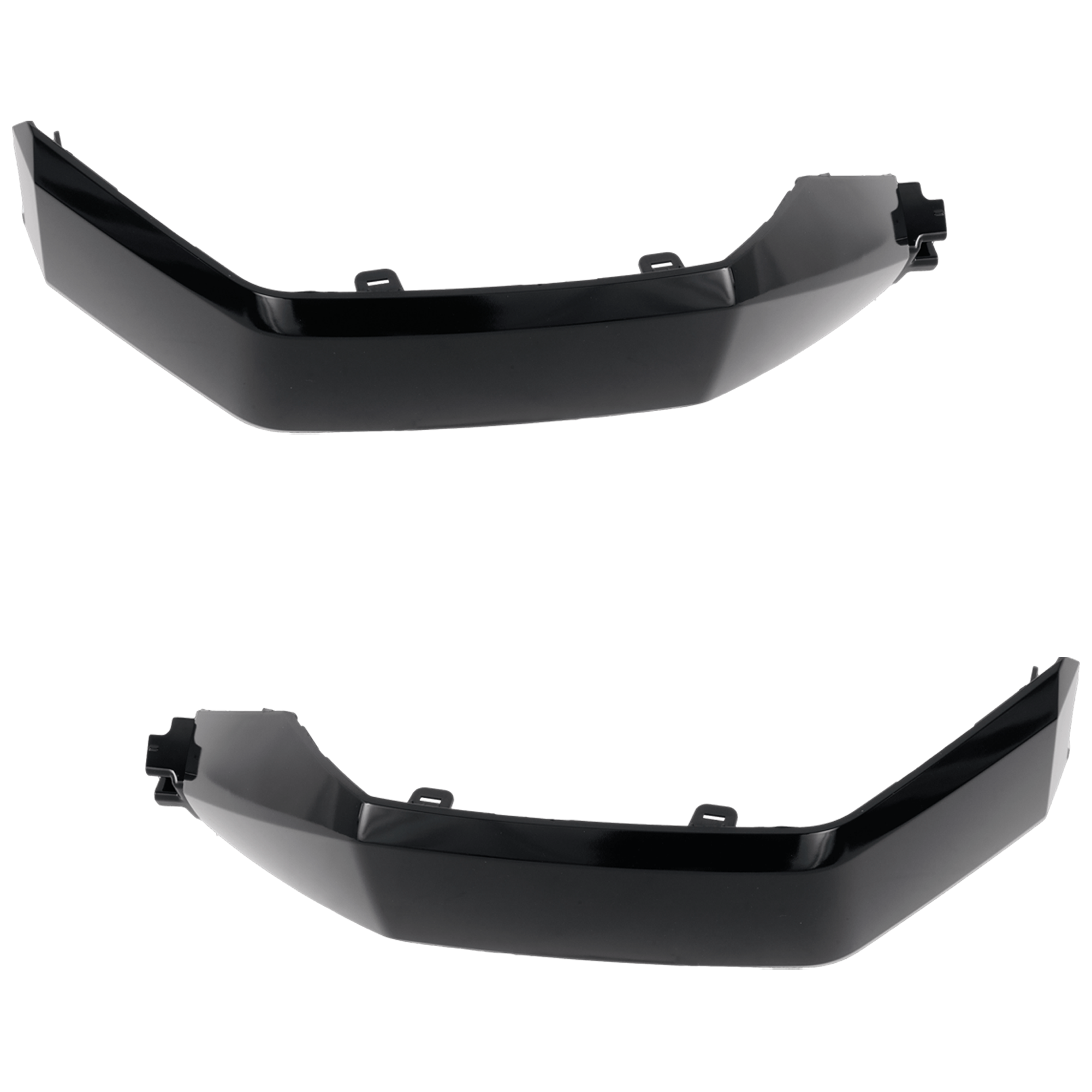 AM TUNDRA 22-25 FRONT BUMPER MOLDING RH AND LH Cover Molding Black Excludes Hybrid Models CAPA SKU SET RT01590045Q Partslink TO1046125C TO1047125C OEM 527120C040-527130C040