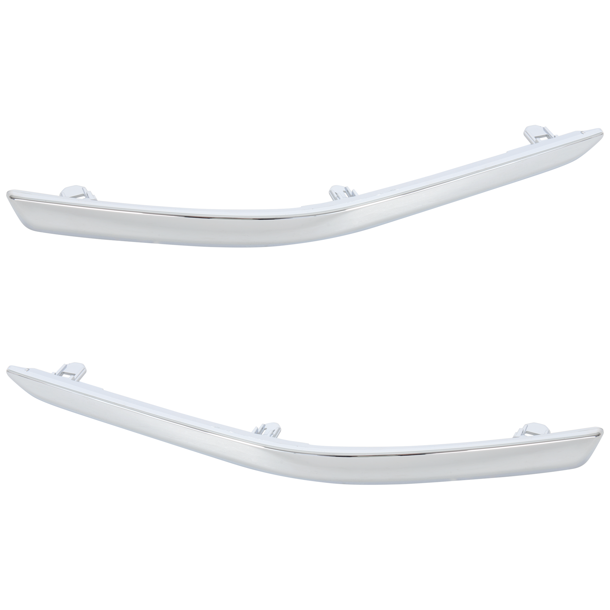 AM 4RUNNER 14-24 FRONT BUMPER MOLDING RH AND LH Side Lower Molding Chrome w o Nightshade Edition Chrome 20 in. Wheels SKU SET RT01590049 Partslink TO1046101 TO1047101 OEM 5271235010-5271335010