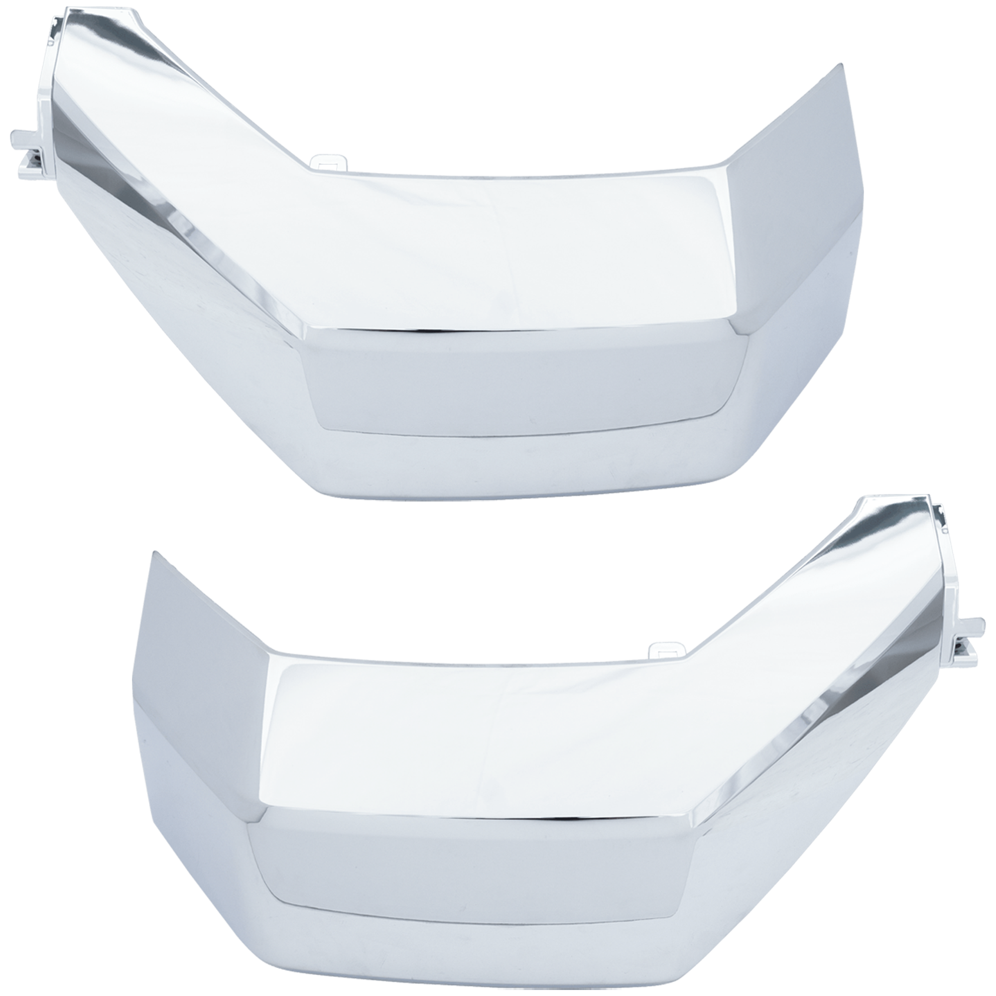 AM TUNDRA 22-25 FRONT BUMPER MOLDING RH AND LH Cover Molding Chrome CAPA SKU SET RT01590067Q Partslink TO1046128C TO1047128C OEM 527120C050-527130C050