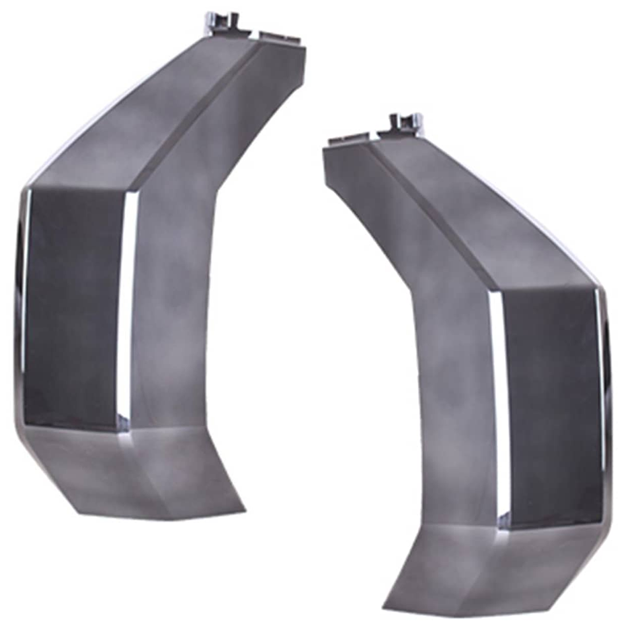 AM TUNDRA 22-25 FRONT BUMPER MOLDING RH AND LH Cover Molding Dark Chrome Crew Cab Pickup SKU SET RT01590069 Partslink TO1046129 TO1047129 OEM 527120C070-527130C070