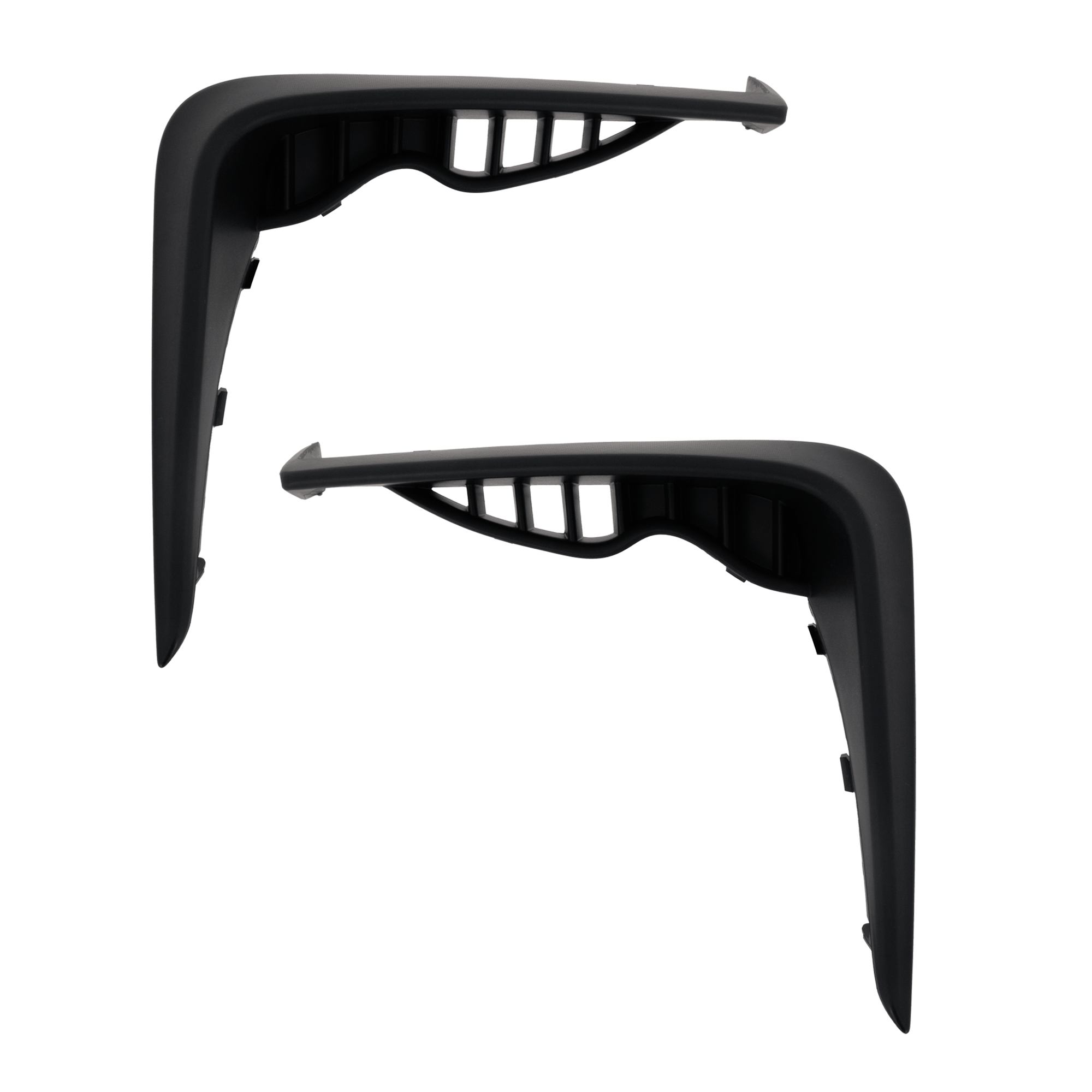 AM GR86-22-22 FRONT BUMPER MOLDING RH AND LH Textured Black SKU SET RT01590071 Partslink TO1046124 TO1047124 OEM SU00309256 SU00309257