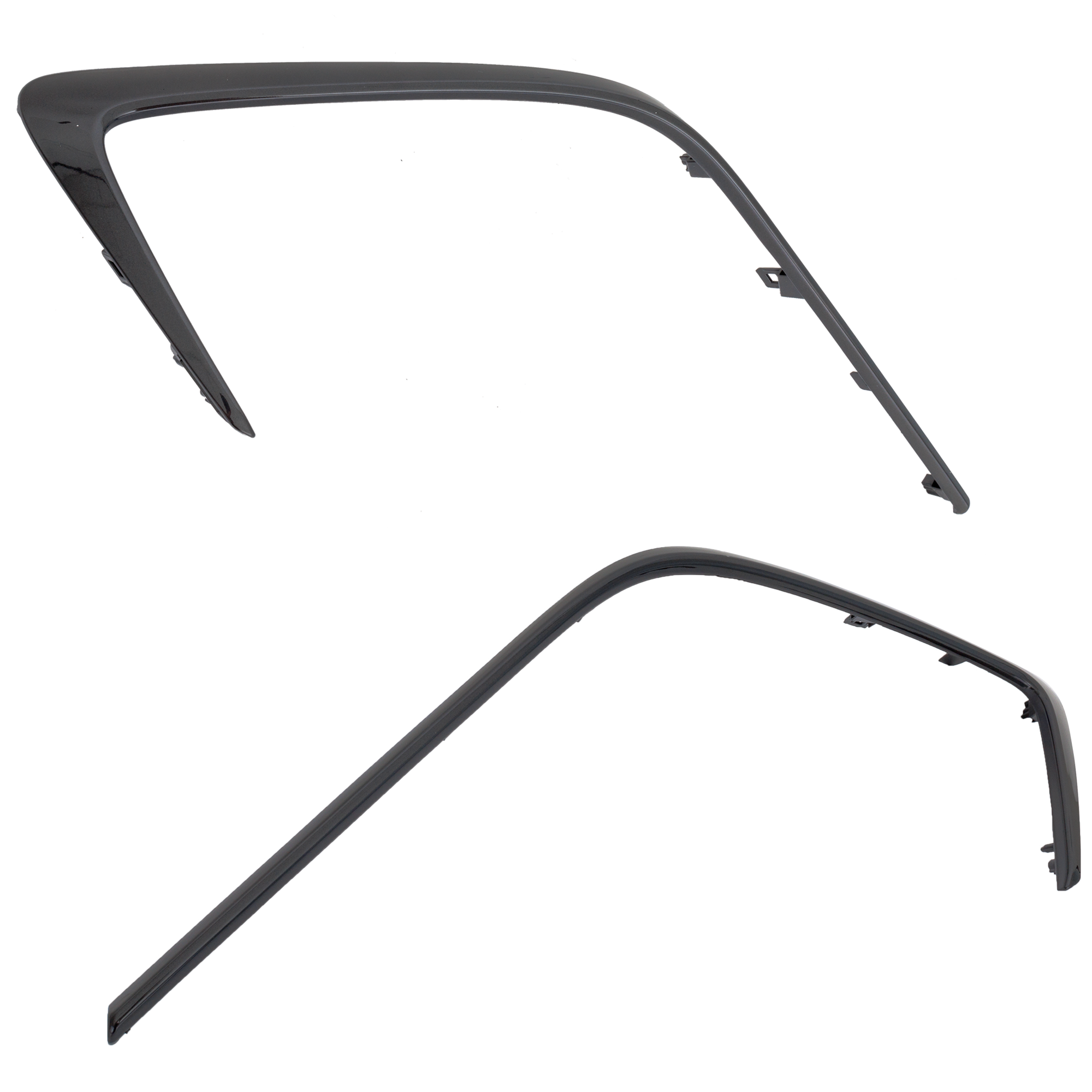 AM COROLLA 19-22 FRONT BUMPER GRILLE MOLDING RH AND LH Garnish Dark Gray Hatchback CAPA SKU SET RT02010003Q Partslink TO1046118C TO1047118C OEM 5271112380-5271212060