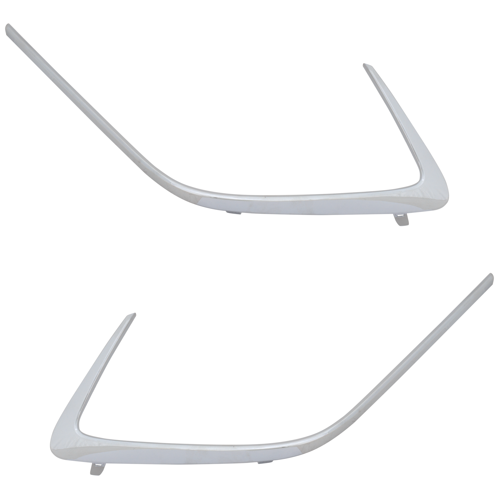 AM COROLLA 19-22 FRONT BUMPER GRILLE MOLDING RH AND LH Garnish Chrome Hatchback SKU SET RT02010005 Partslink TO1047110 TO1046110 OEM 5271112390-5271212070
