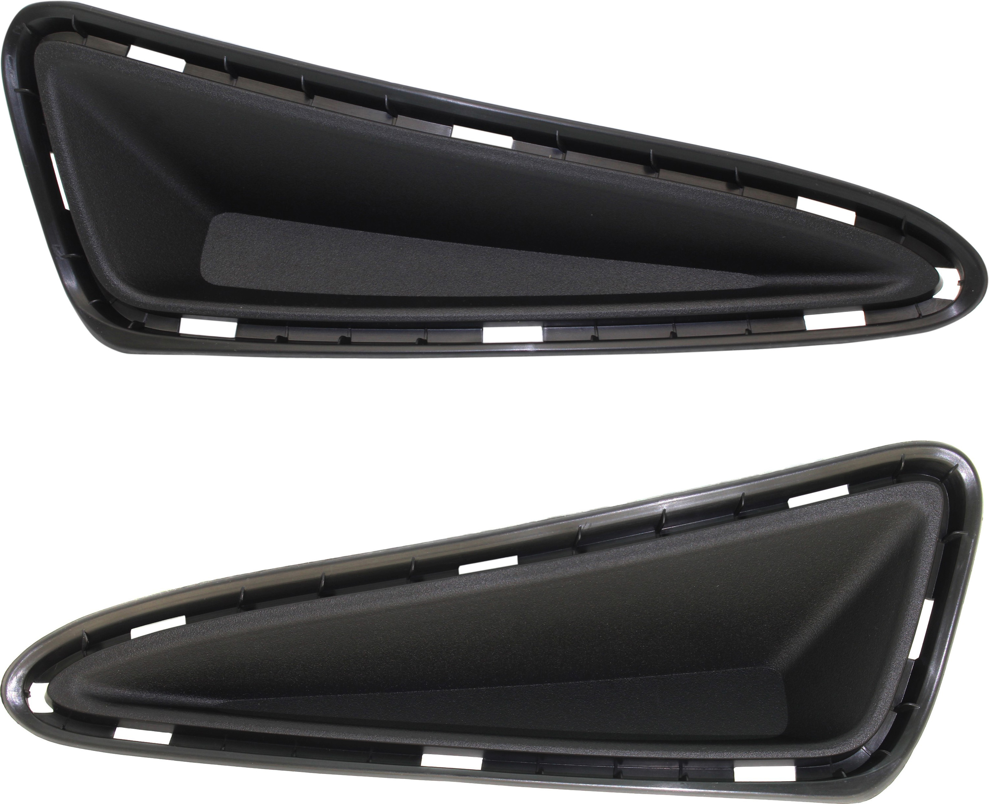 AM C HR 18-19 FRONT BUMPER FILLER RH and LH Hole Cover Textured Black SKU SET RT04050005 Partslink TO1039206 TO1038206 OEM 52127F4040-52128F4040