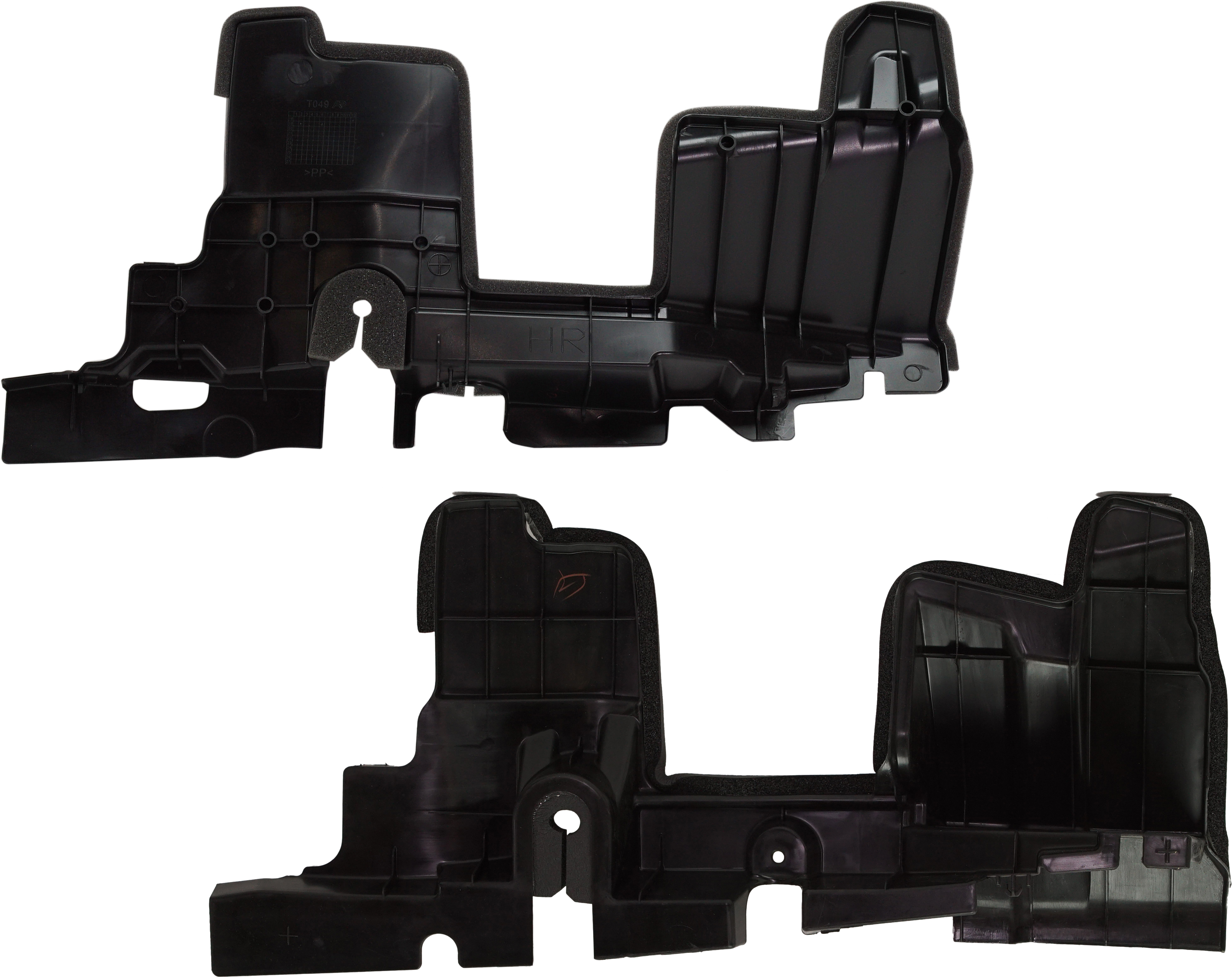AM HIGHLANDER 17-19 RADIATOR SUPPORT BAFFLE RH AND LH Side Deflector Plastic CAPA SKU SET RT04170003Q Partslink TO1218119C TO1218120C OEM 532930E140-532940E140