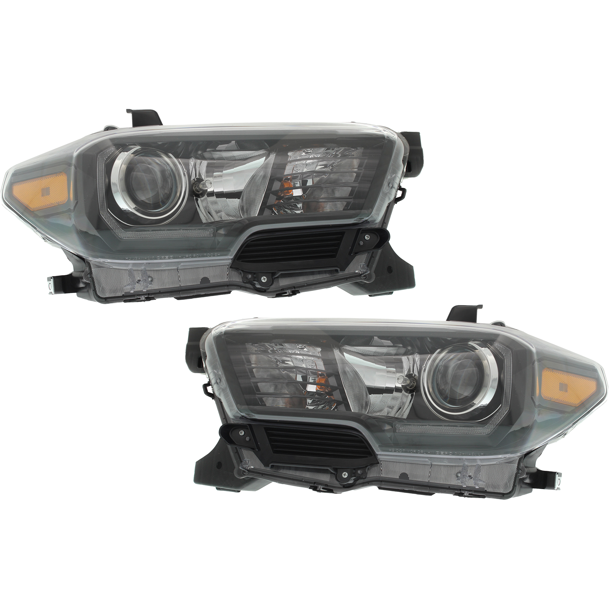AM TACOMA 17-19 HEAD LAMP RH and LH Assembly w LED DRL w LED Fog Lights CAPA SKU SET RT10010011Q Partslink TO2503254C TO2502254C OEM 8111004280-8115004280