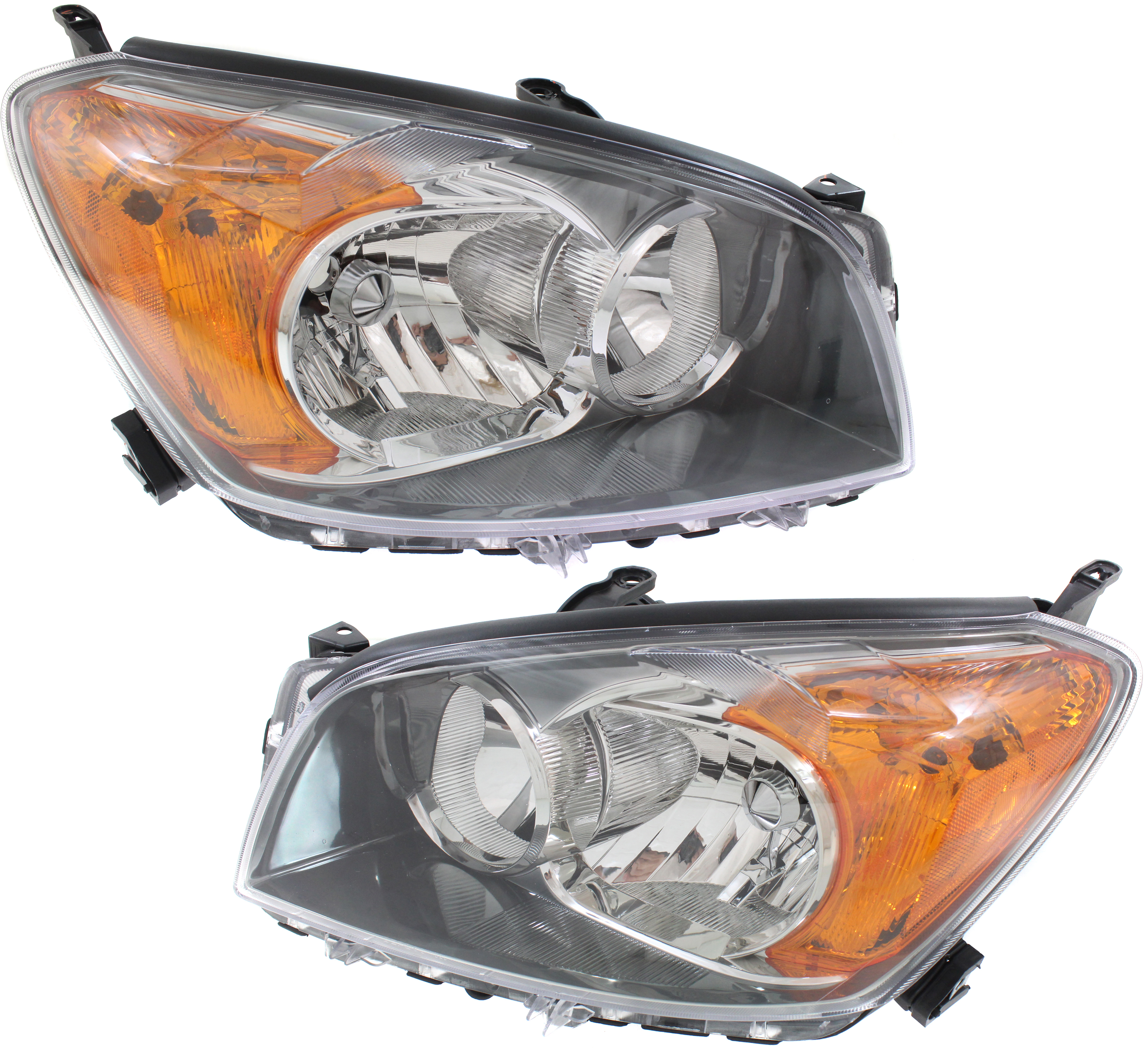 AM RAV4-09-12 HEAD LAMP RH AND LH Lens and Housing Sport Model Japan Built SKU SET RT10010015 Partslink TO2503188 TO2502188 OEM 8113042480-8117042480