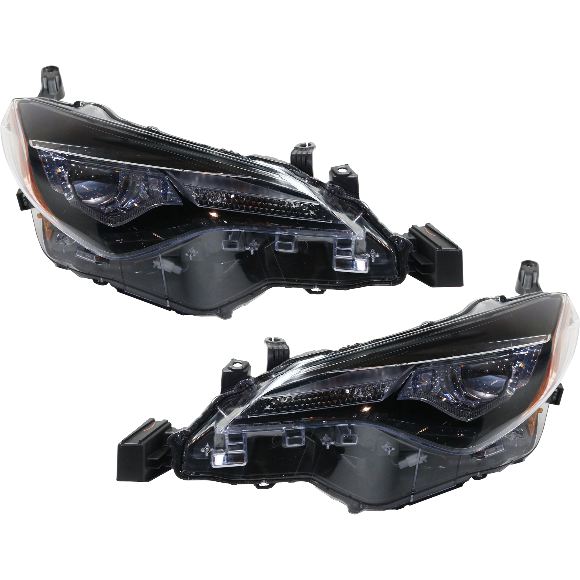 AM COROLLA 17-19 HEAD LAMP RH and LH Assembly Bi LED w LED DRL CE L LE LE ECO Models SKU SET RT10010017 Partslink TO2502249 TO2503249 OEM 8115002M70-8111002M70